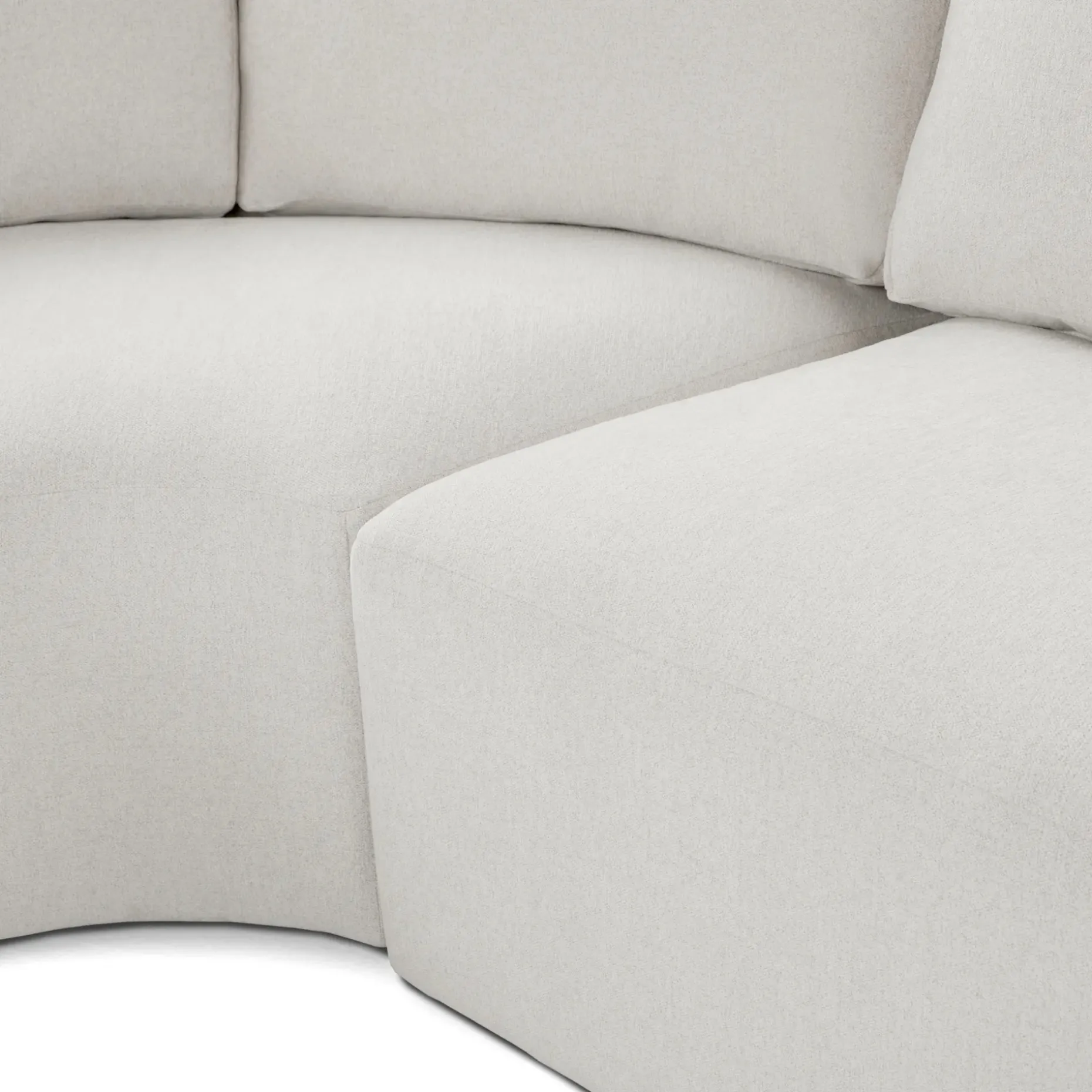 Juni 124.5" Right Conversational Sectional - Clover Ivory
