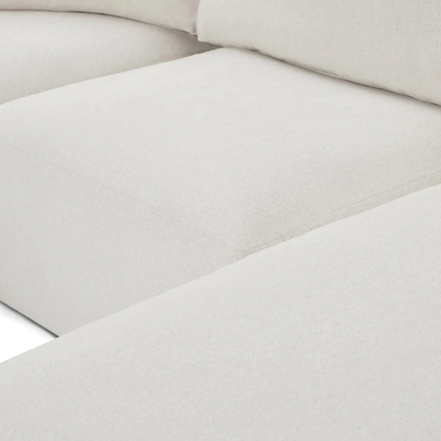 Juni 124.5" Right Conversational Sectional - Clover Ivory