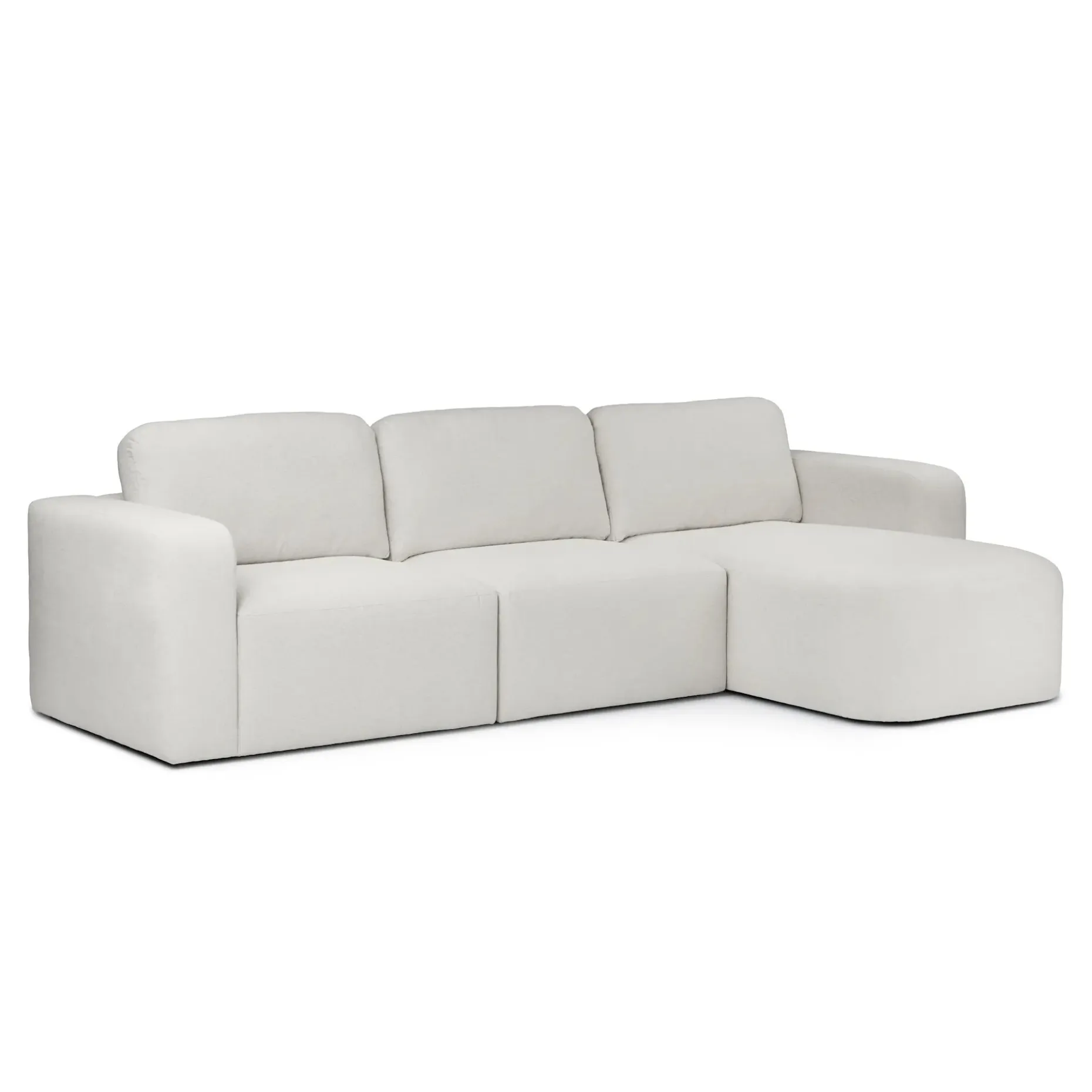 Juni 120.5" Right Sectional - Clover Ivory