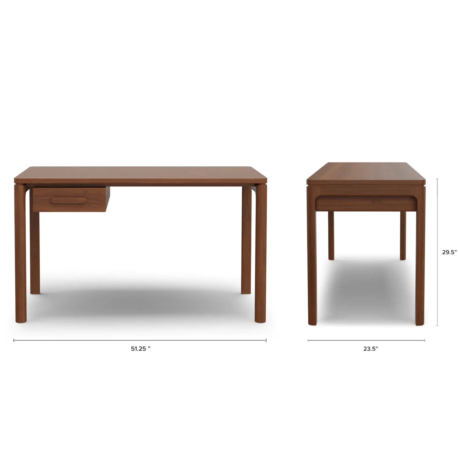 Kacey 51" Desk - Walnut