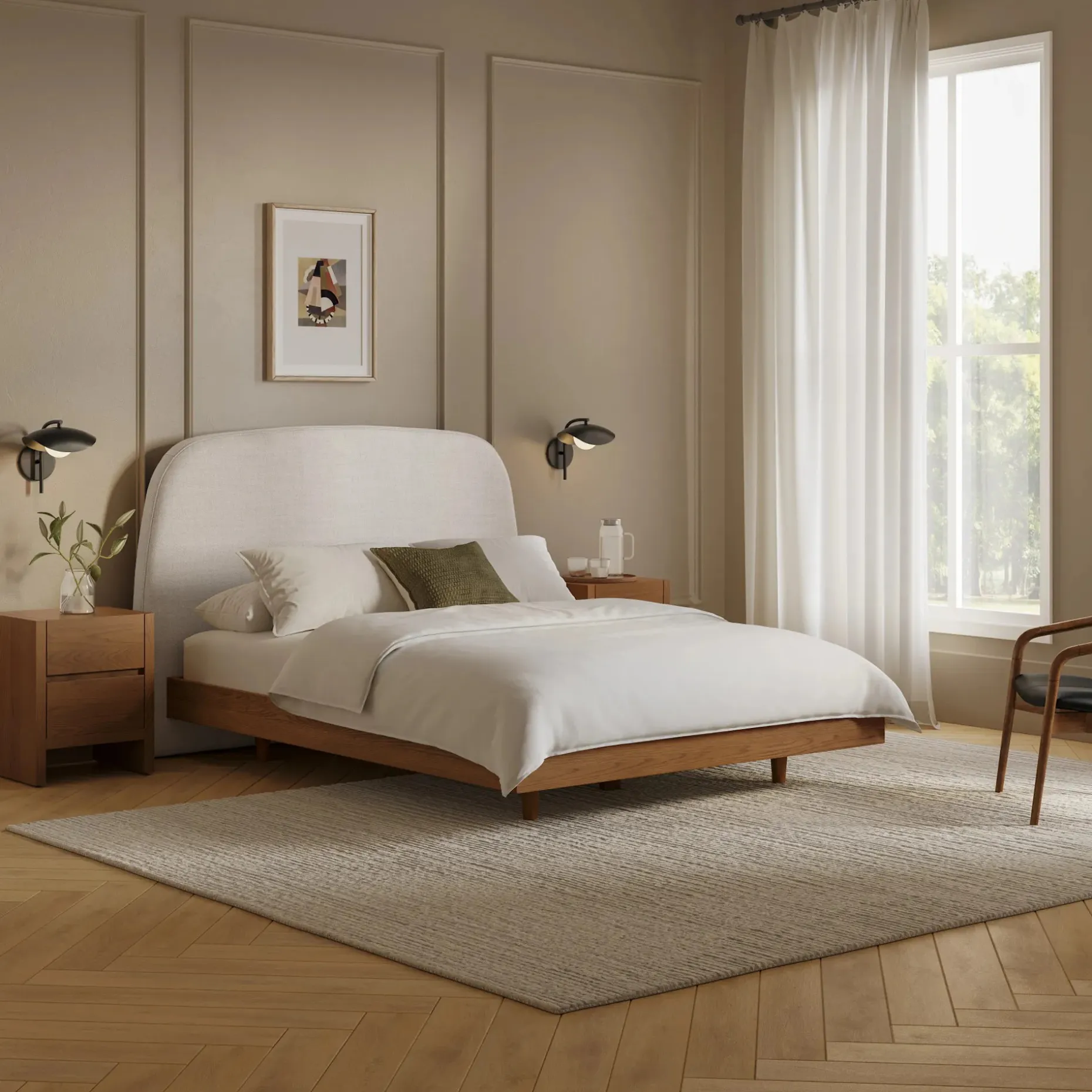 Kaleo Queen Headboard - Clay Taupe