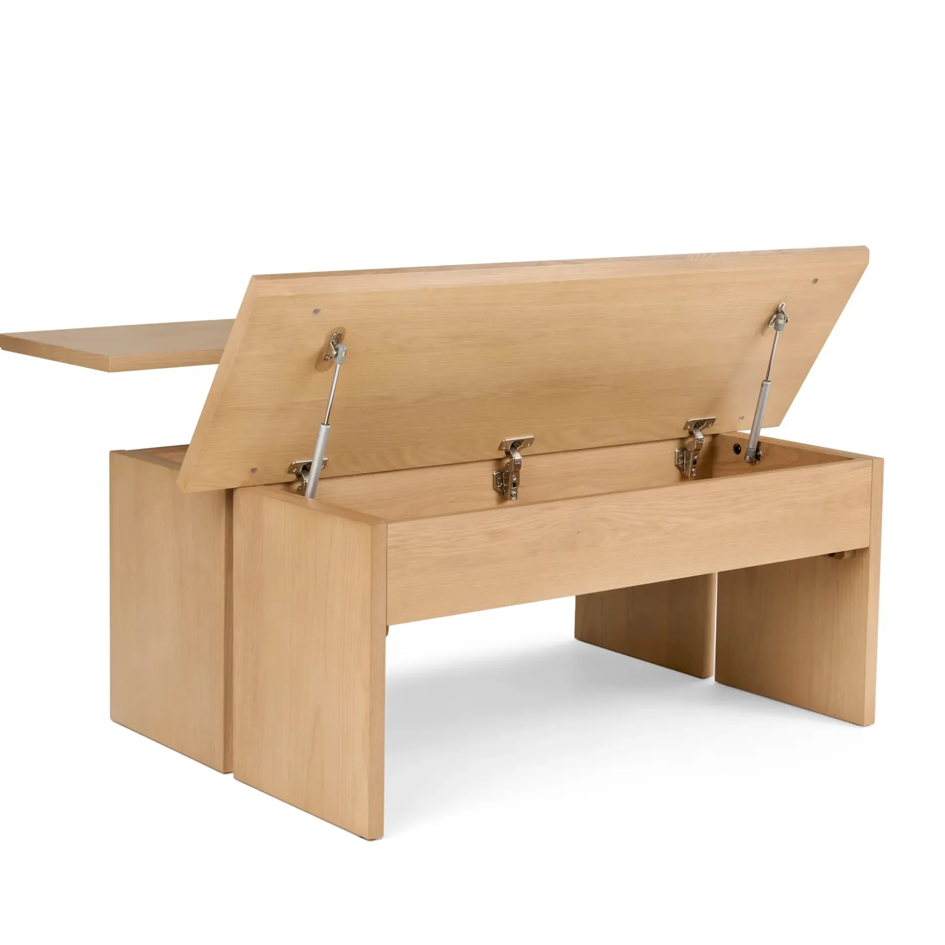 Karl 46" Lift-Top Storage Coffee Table - White Oak