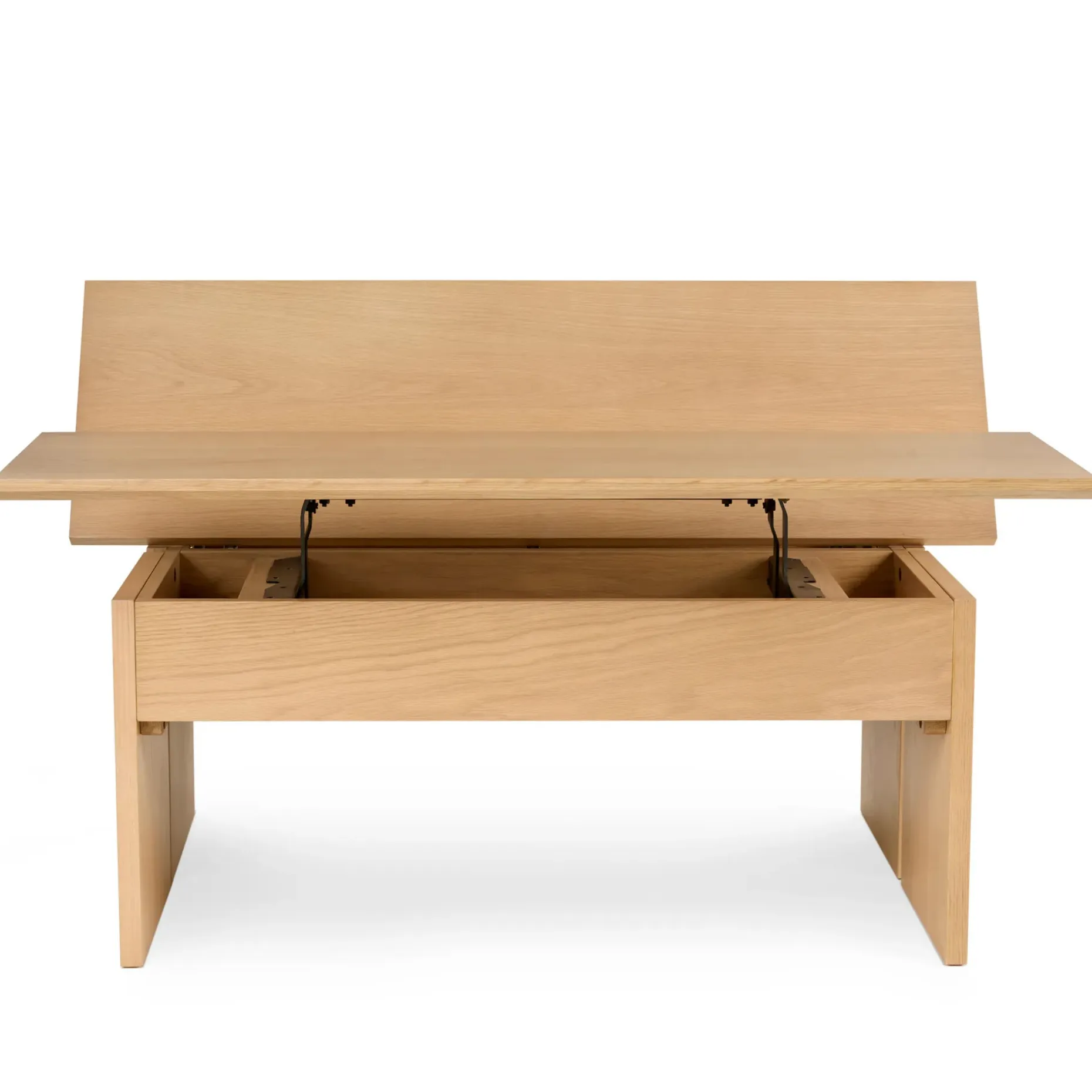 Karl 46" Lift-Top Storage Coffee Table - White Oak