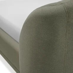 Kayra Queen Upholstered Bed - Felted Green