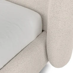 Kayra Queen Upholstered Bed - Ivory Bouclé