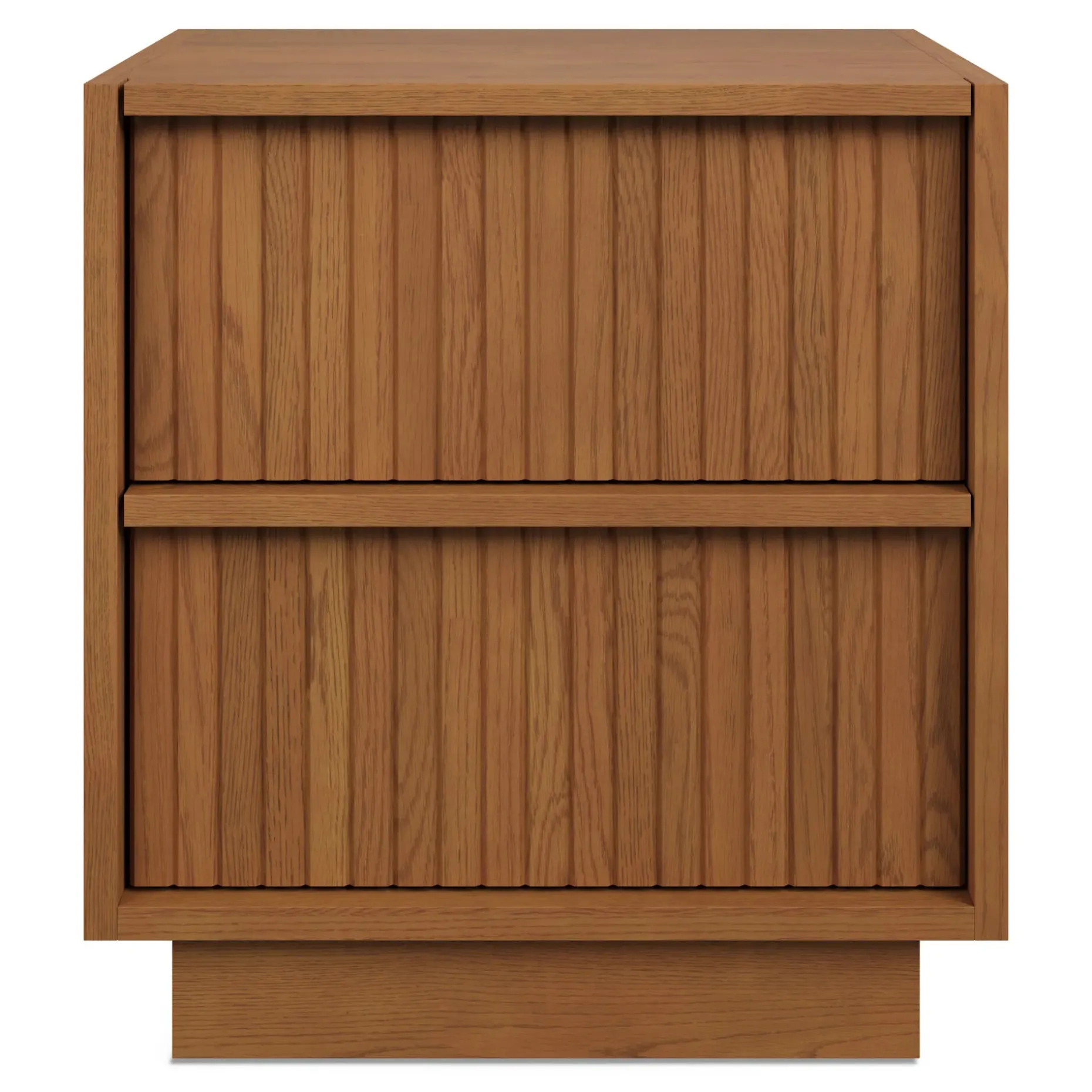 Kouva 2-Drawer Nightstand - Smoked Oak
