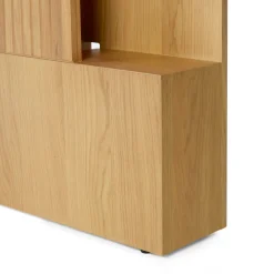 Kouva Queen Storage Headboard - Natural Oak