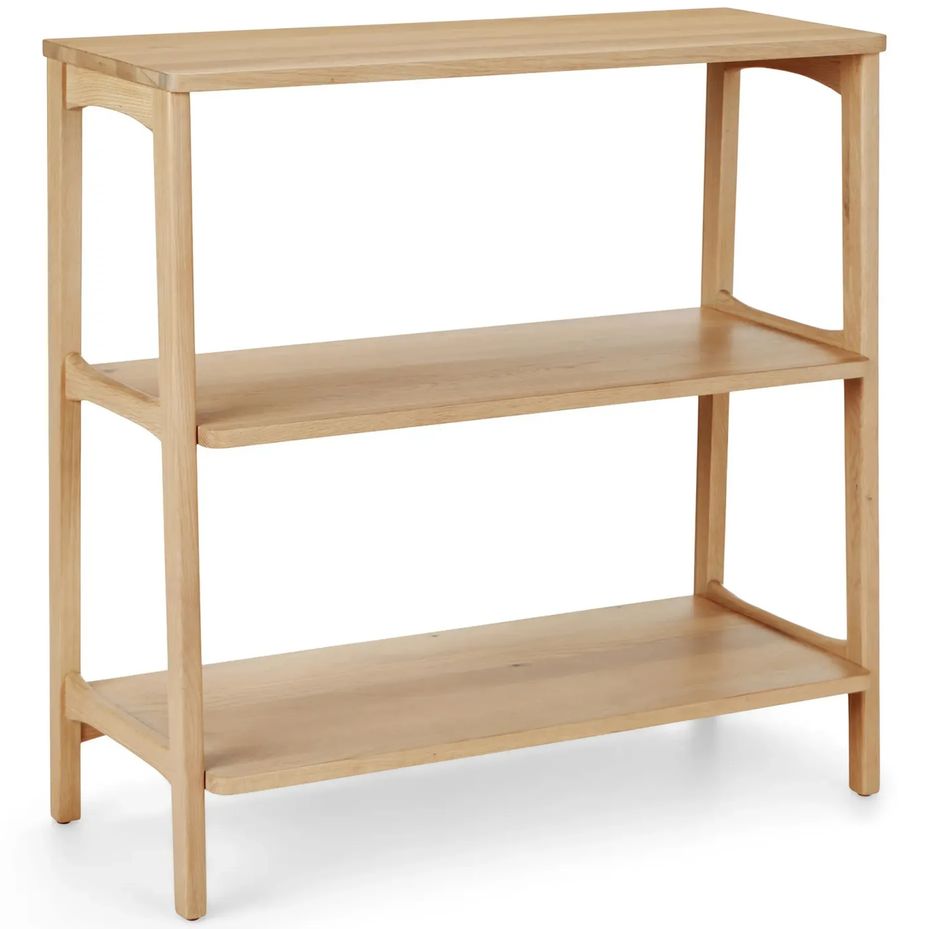 Krossa 36" Shelving Unit, Short - White Oak