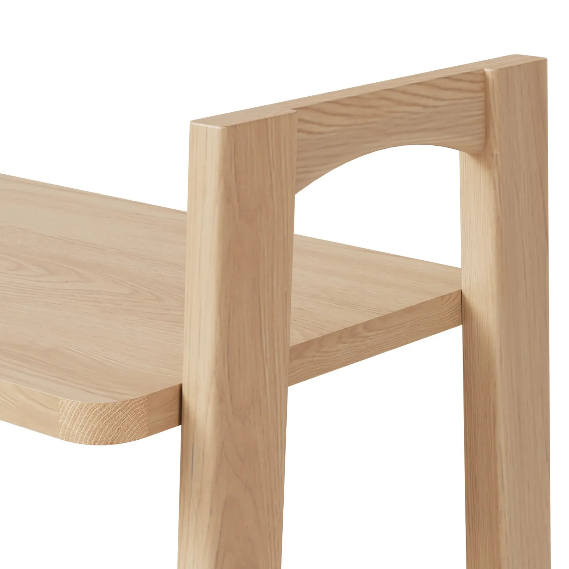Krossa 32.5" Shelving Unit, Tall - White Oak