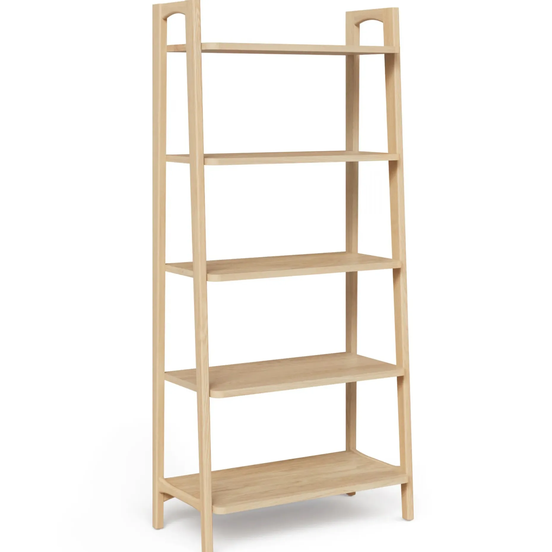 Krossa 32.5" Shelving Unit, Tall - White Oak