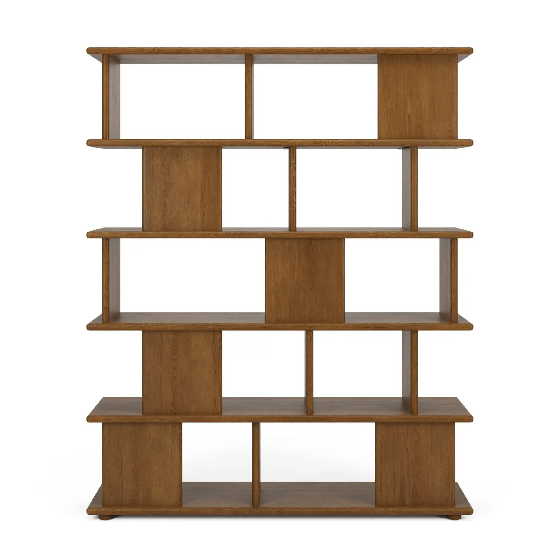 Lafora 53" Bookcase, Tall - Smoked Oak