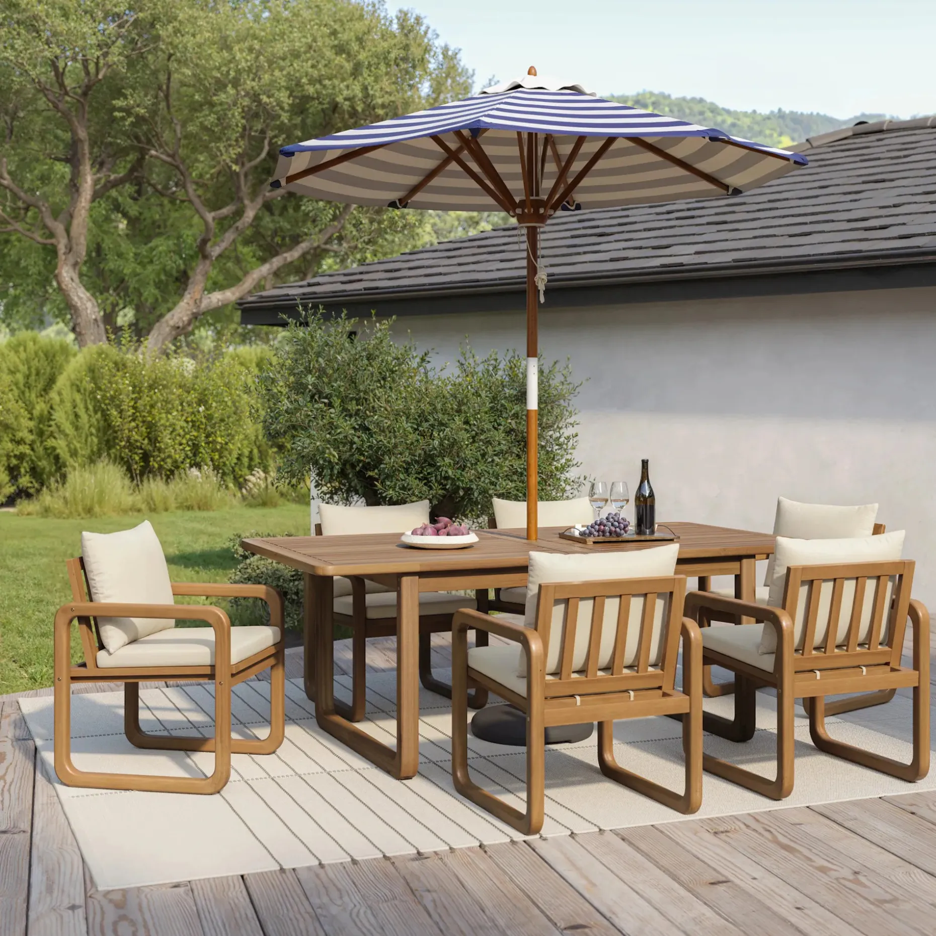 Laholm 81" Outdoor Dining Table - Acacia