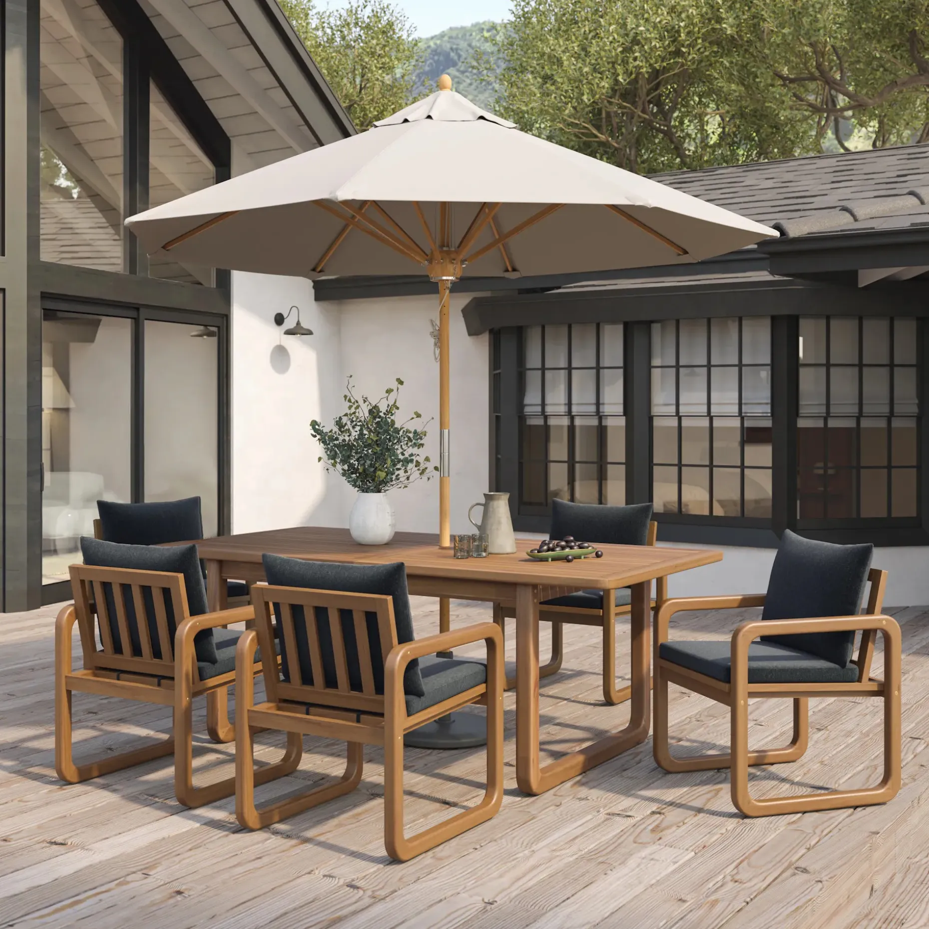 Laholm 81" Outdoor Dining Table - Acacia