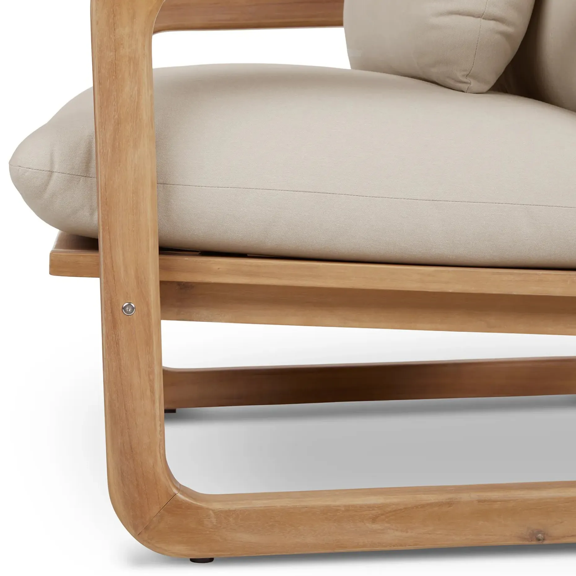Laholm 36.5" Outdoor Lounge Chair - Dravite Ivory