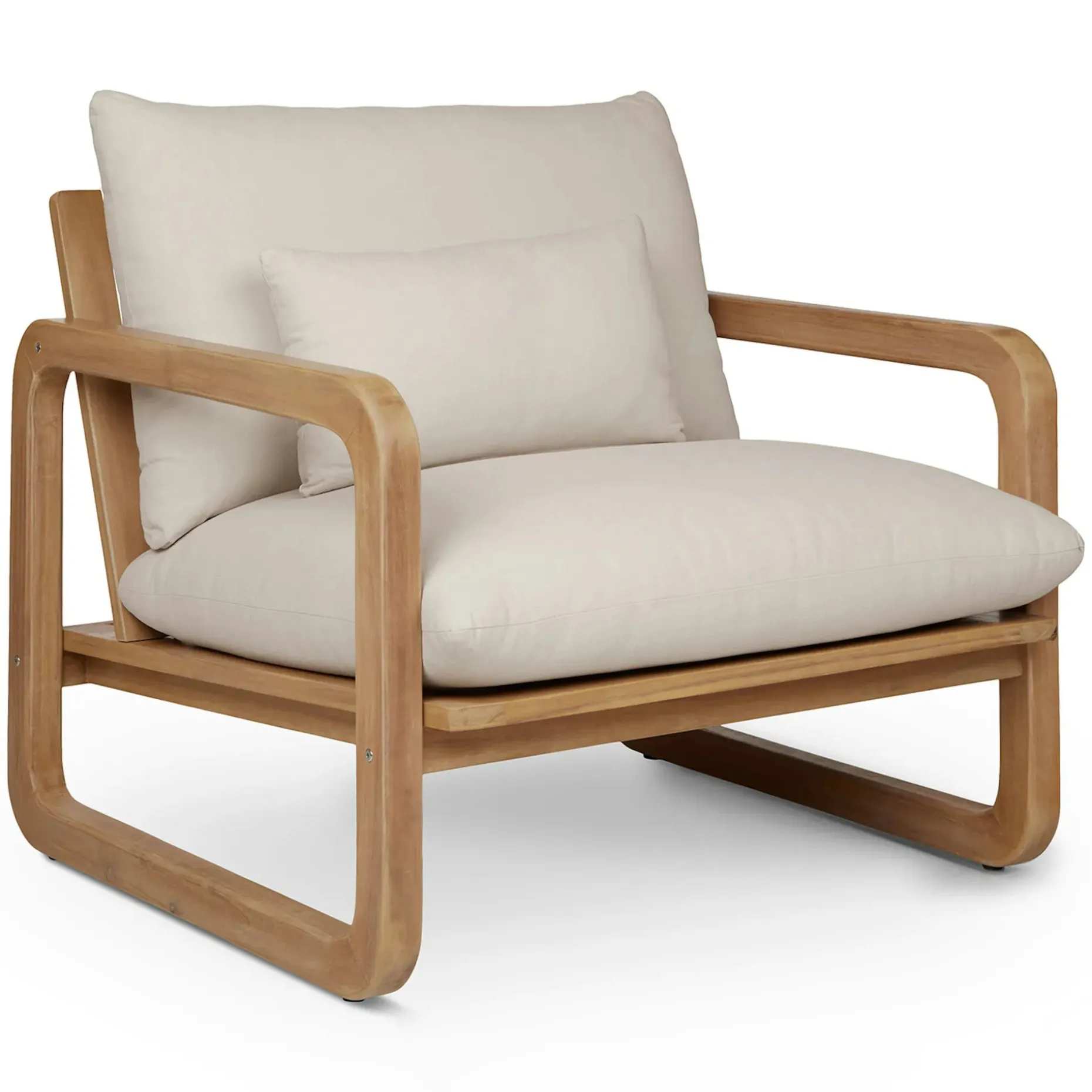 Laholm 36.5" Outdoor Lounge Chair - Dravite Ivory