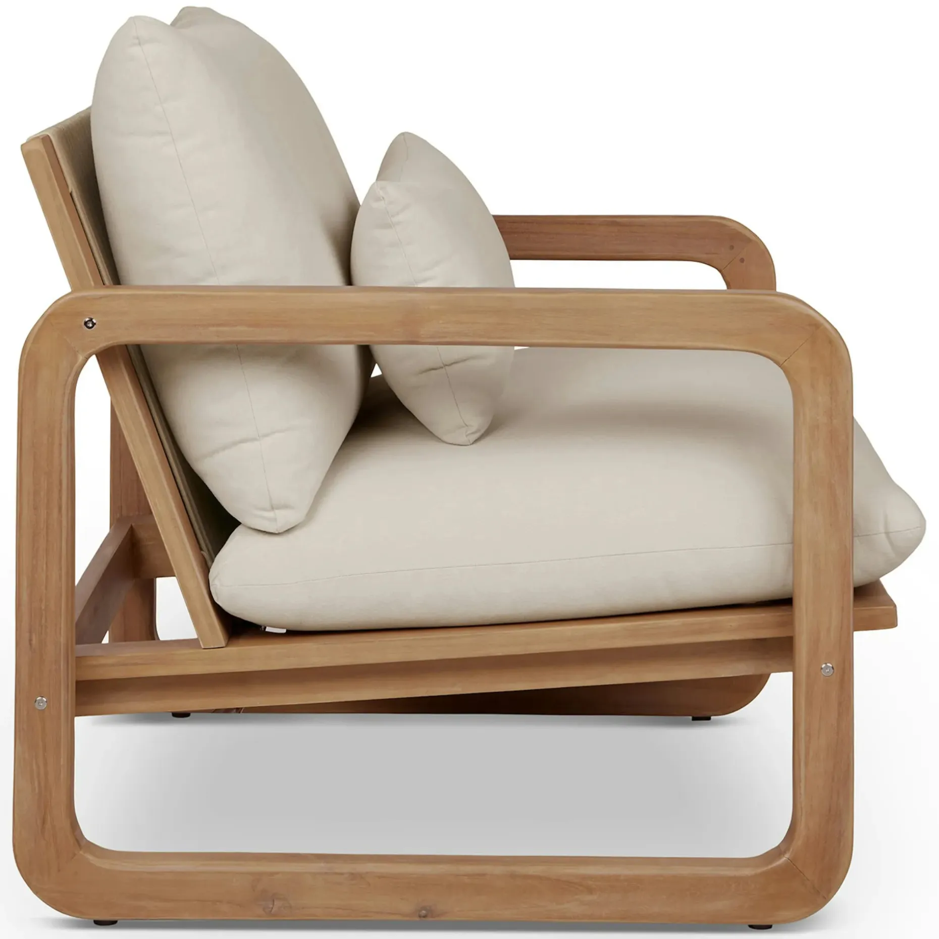 Laholm 36.5" Outdoor Lounge Chair - Dravite Ivory