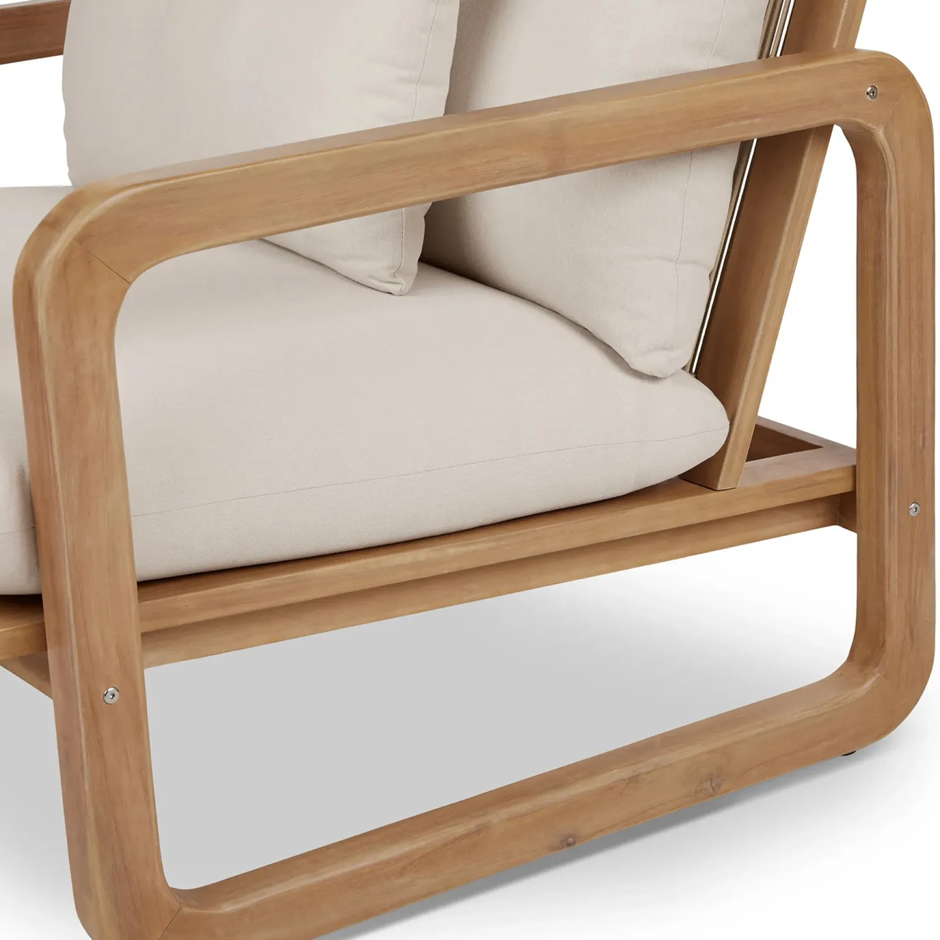 Laholm 36.5" Outdoor Lounge Chair - Dravite Ivory