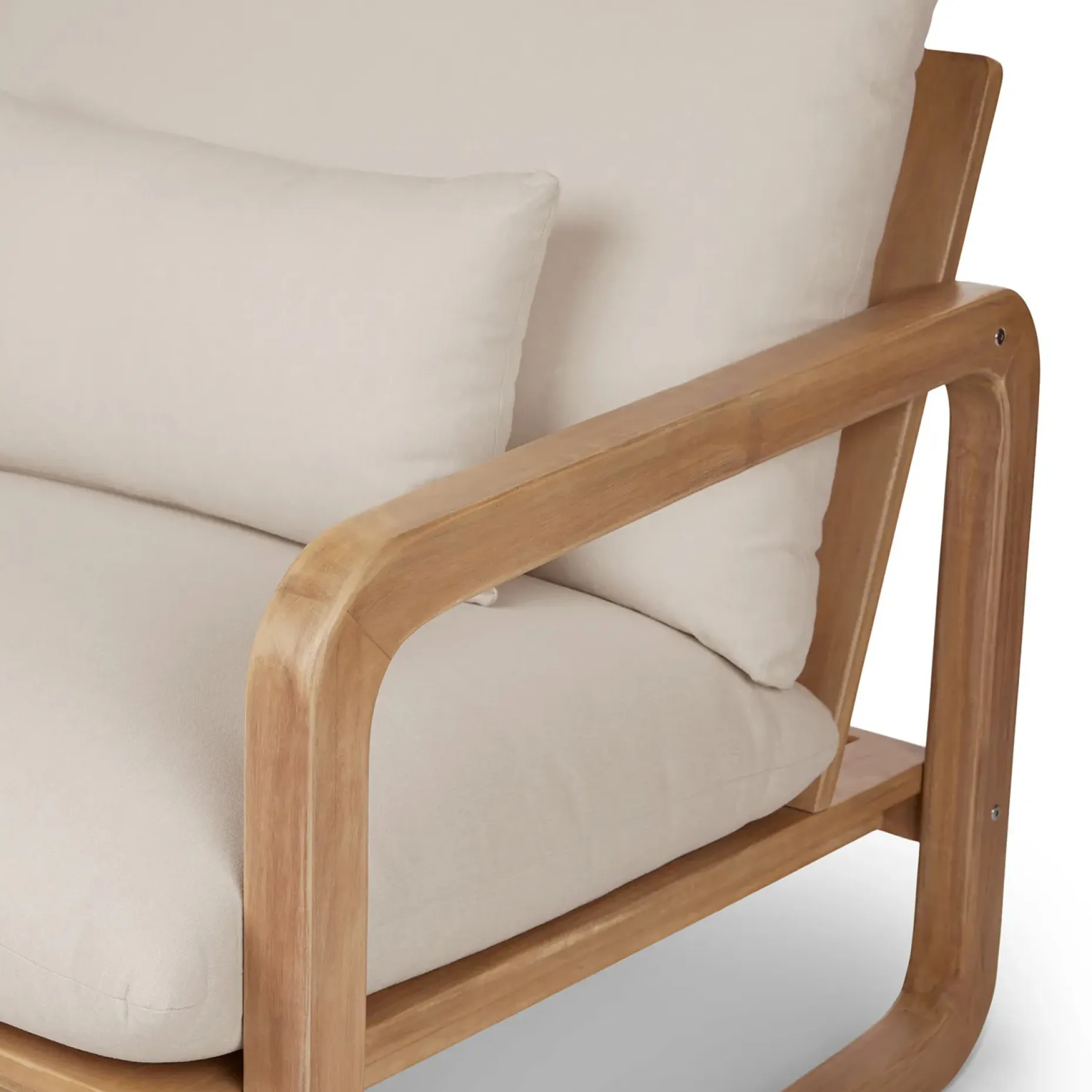 Laholm 36.5" Outdoor Lounge Chair - Dravite Ivory