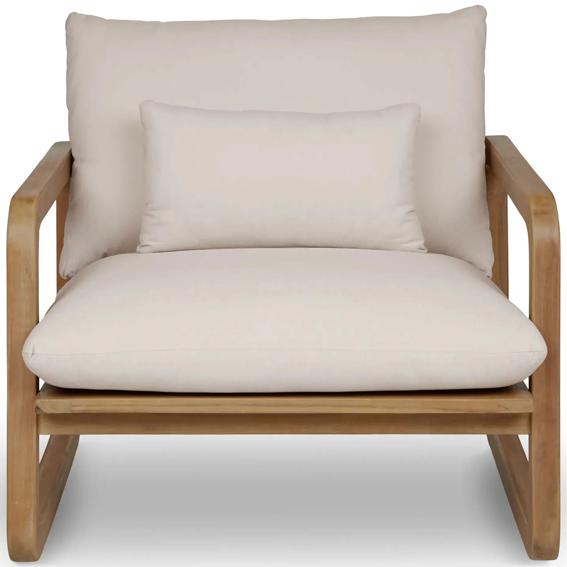 Laholm 36.5" Outdoor Lounge Chair - Dravite Ivory