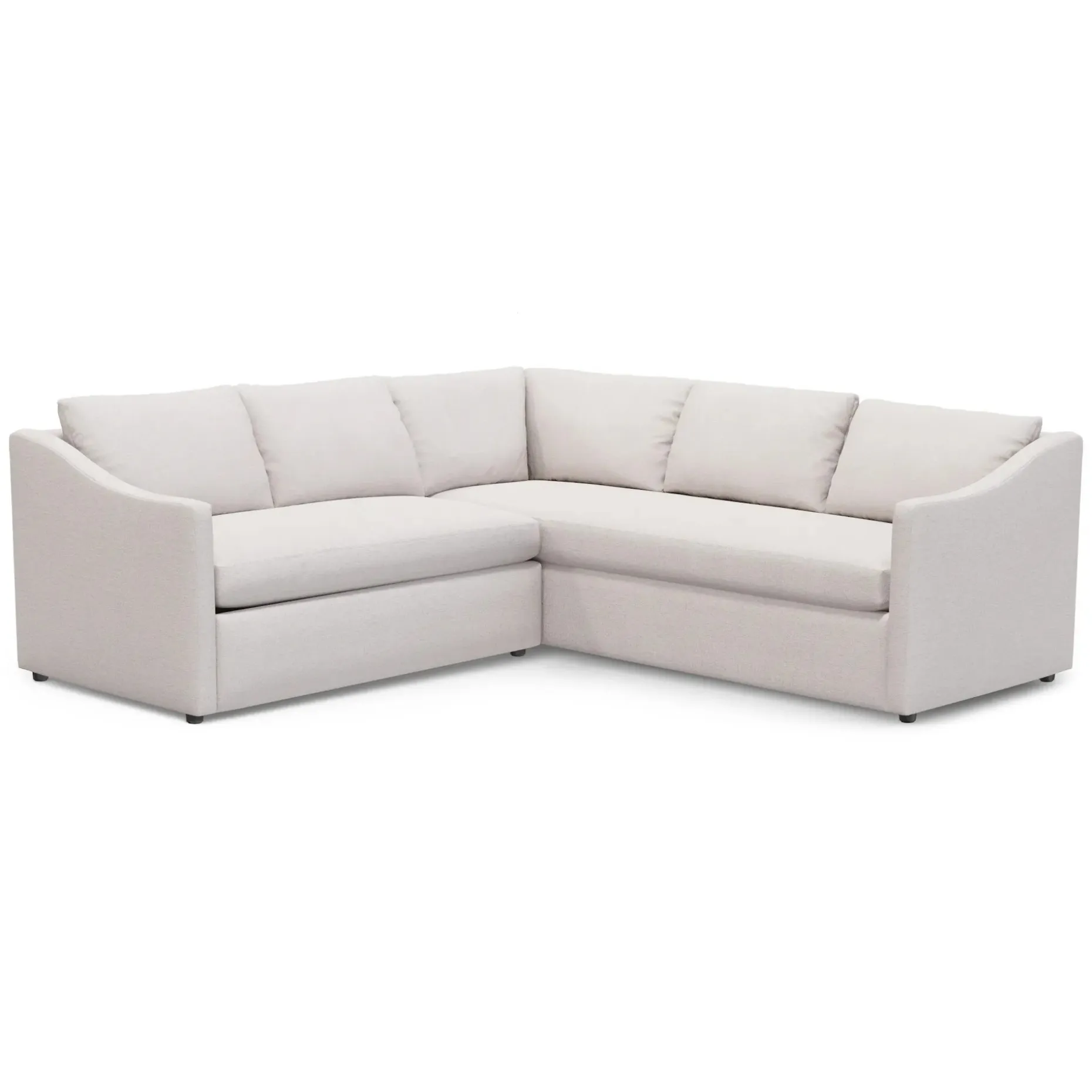 Landry 91" Corner Sectional - Napa White