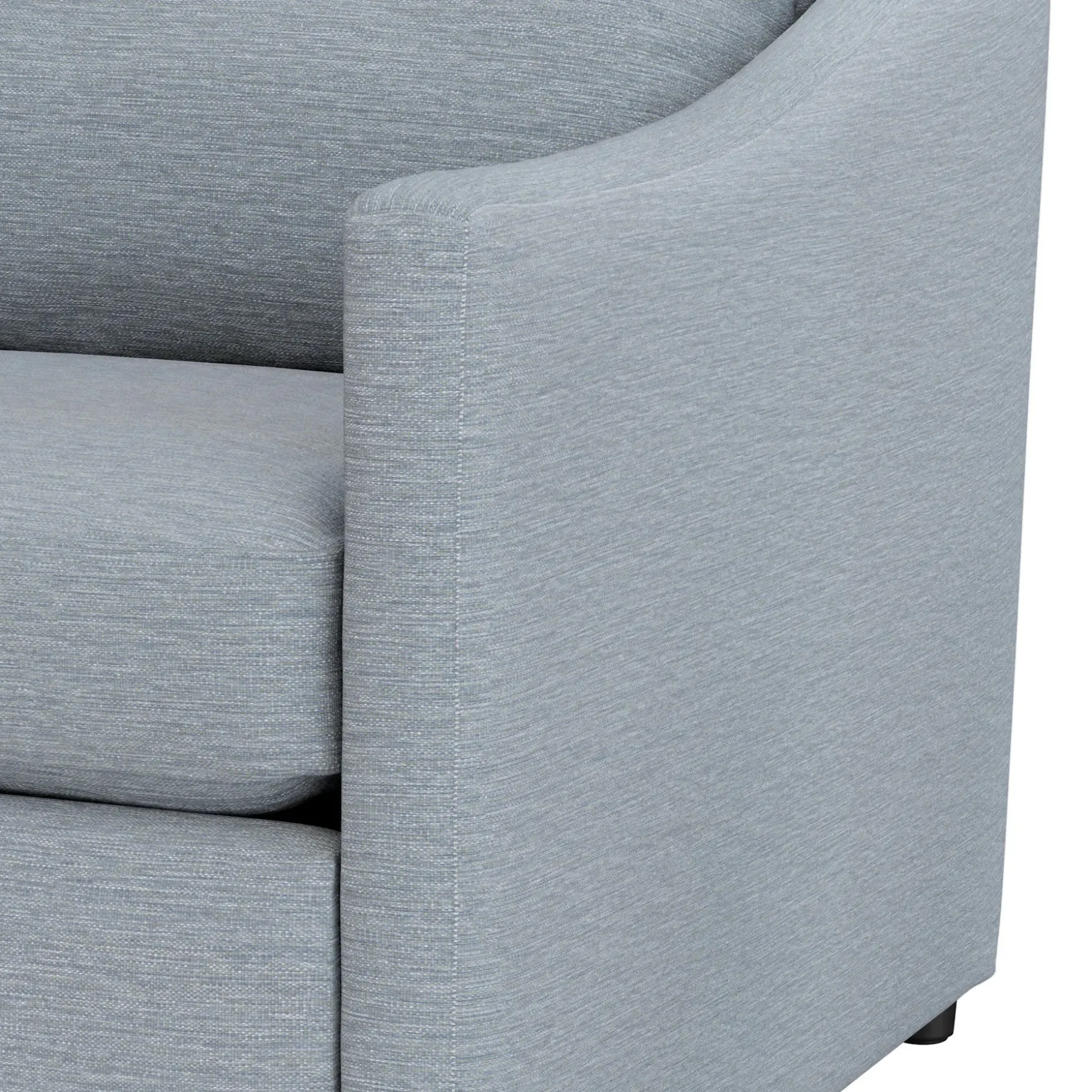 Landry 109" Left Storage Sleeper Sectional - Silver Light Blue