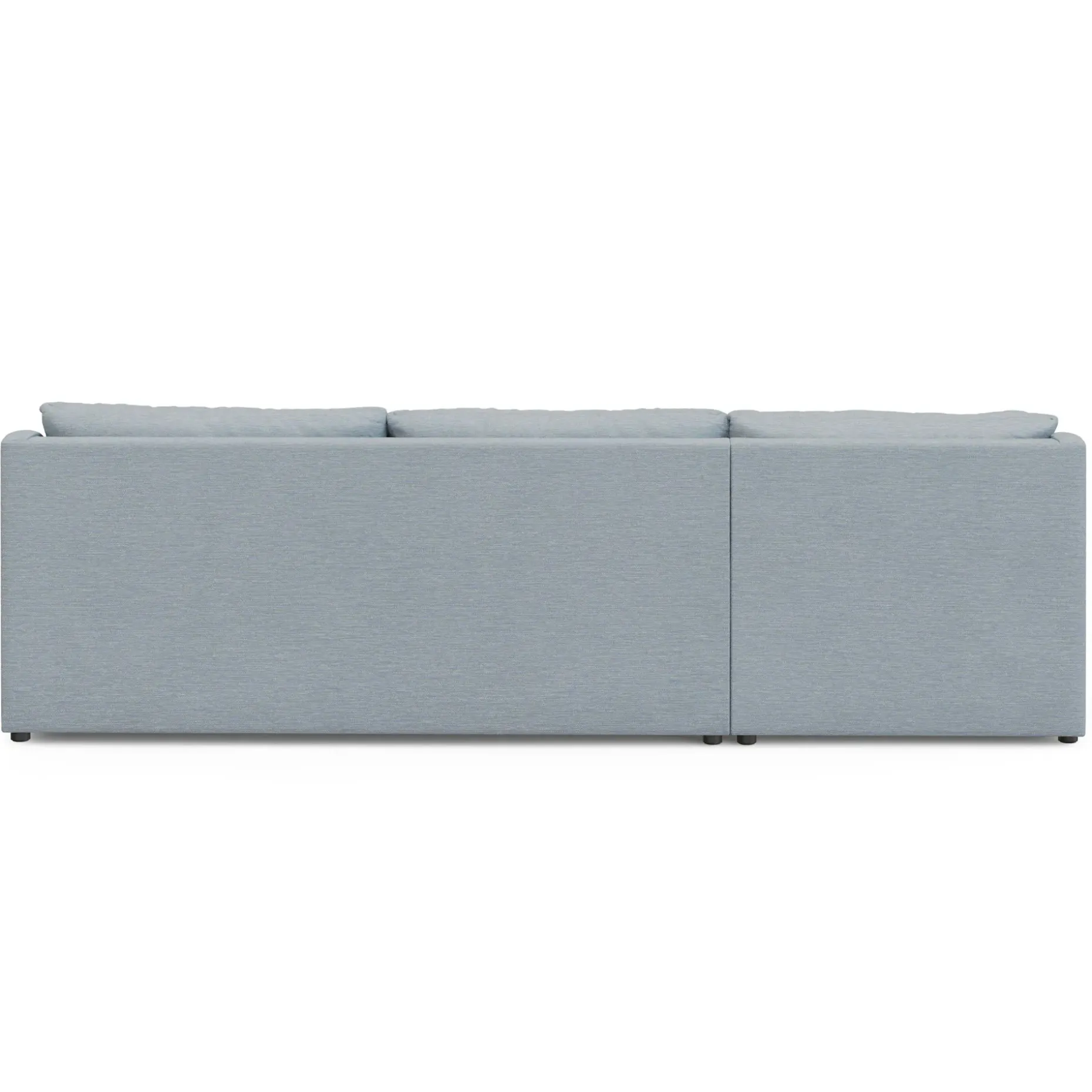 Landry 109" Left Storage Sleeper Sectional - Silver Light Blue