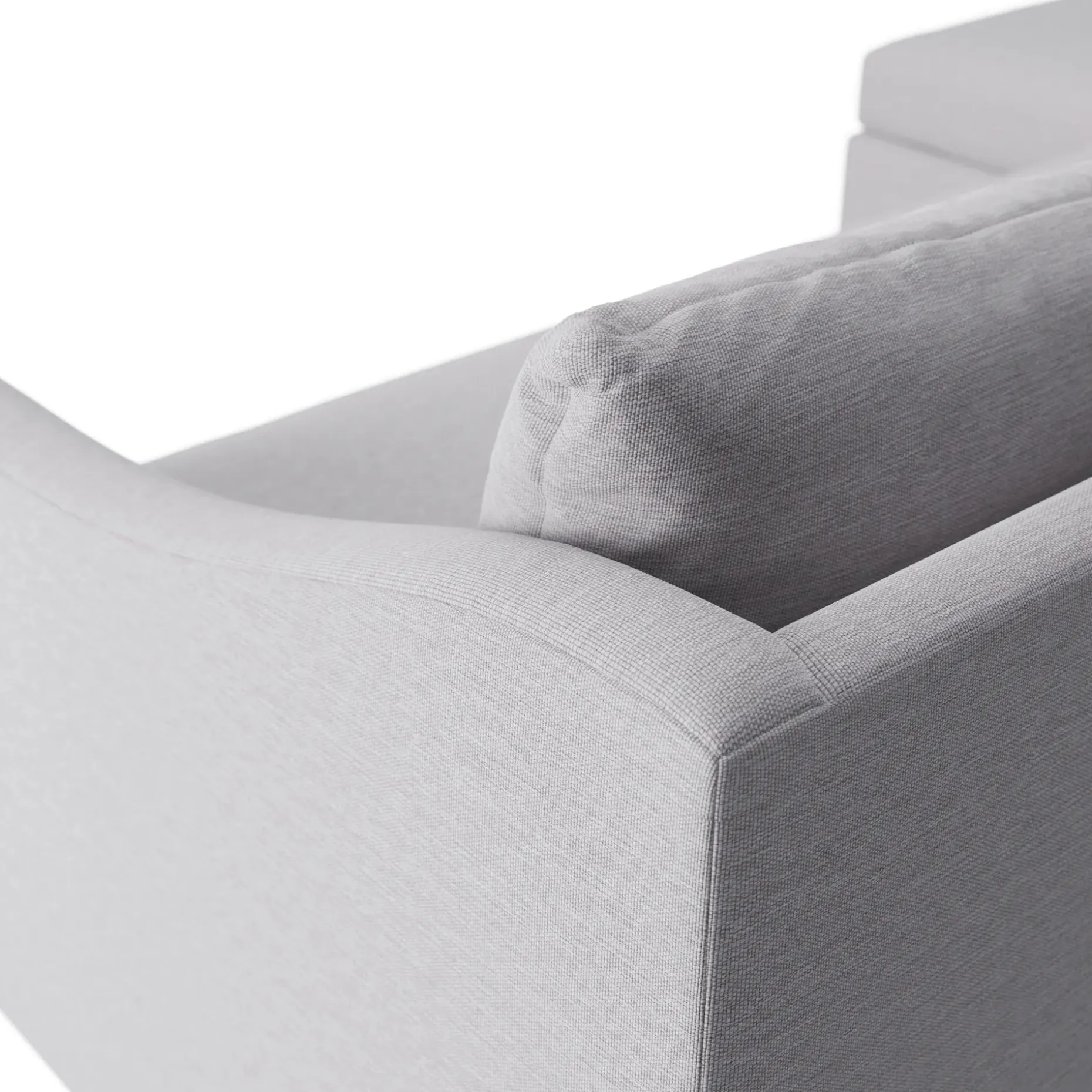 Landry 109" Left Storage Sleeper Sectional - Silver Ivory