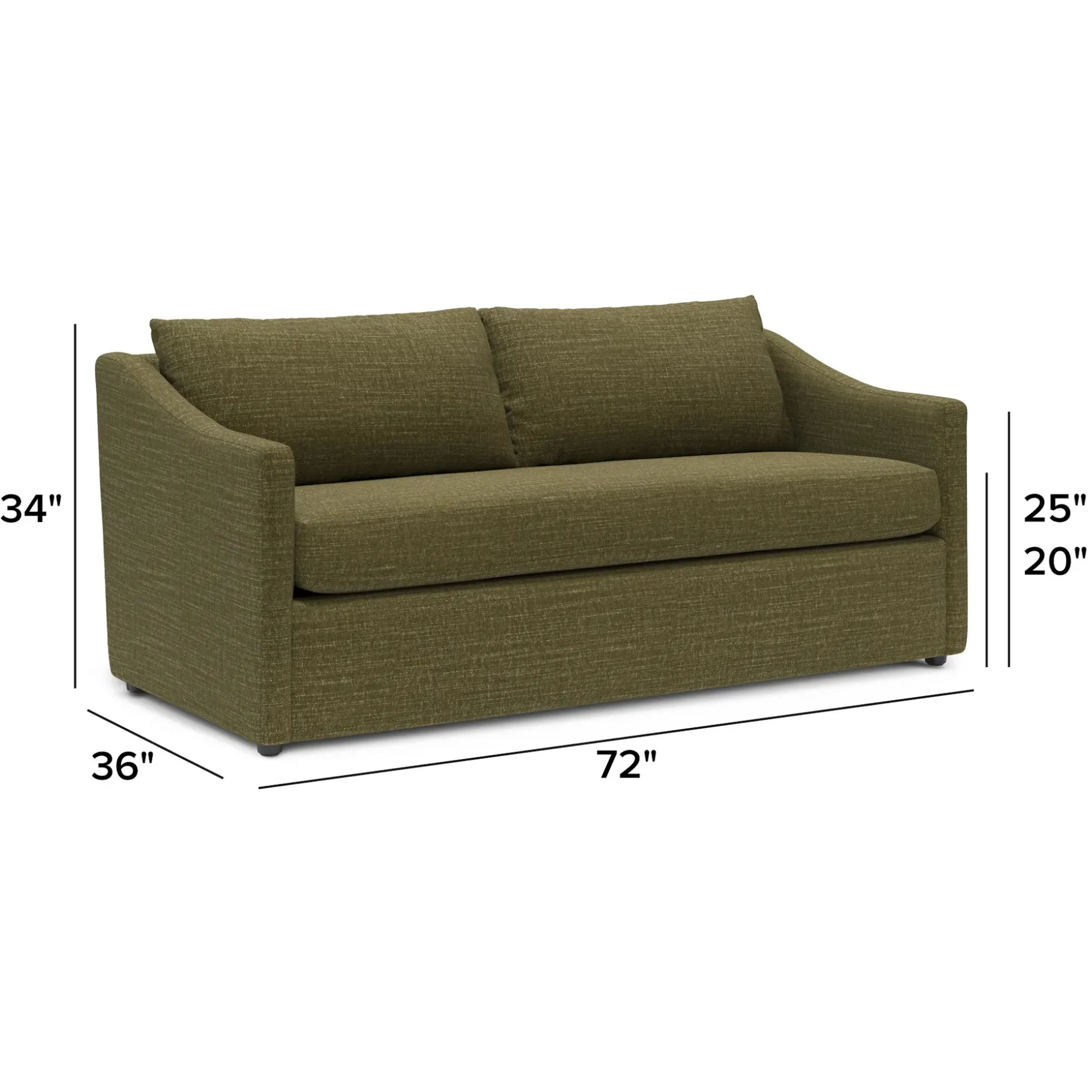 Landry 72" Loveseat - Napa Moss