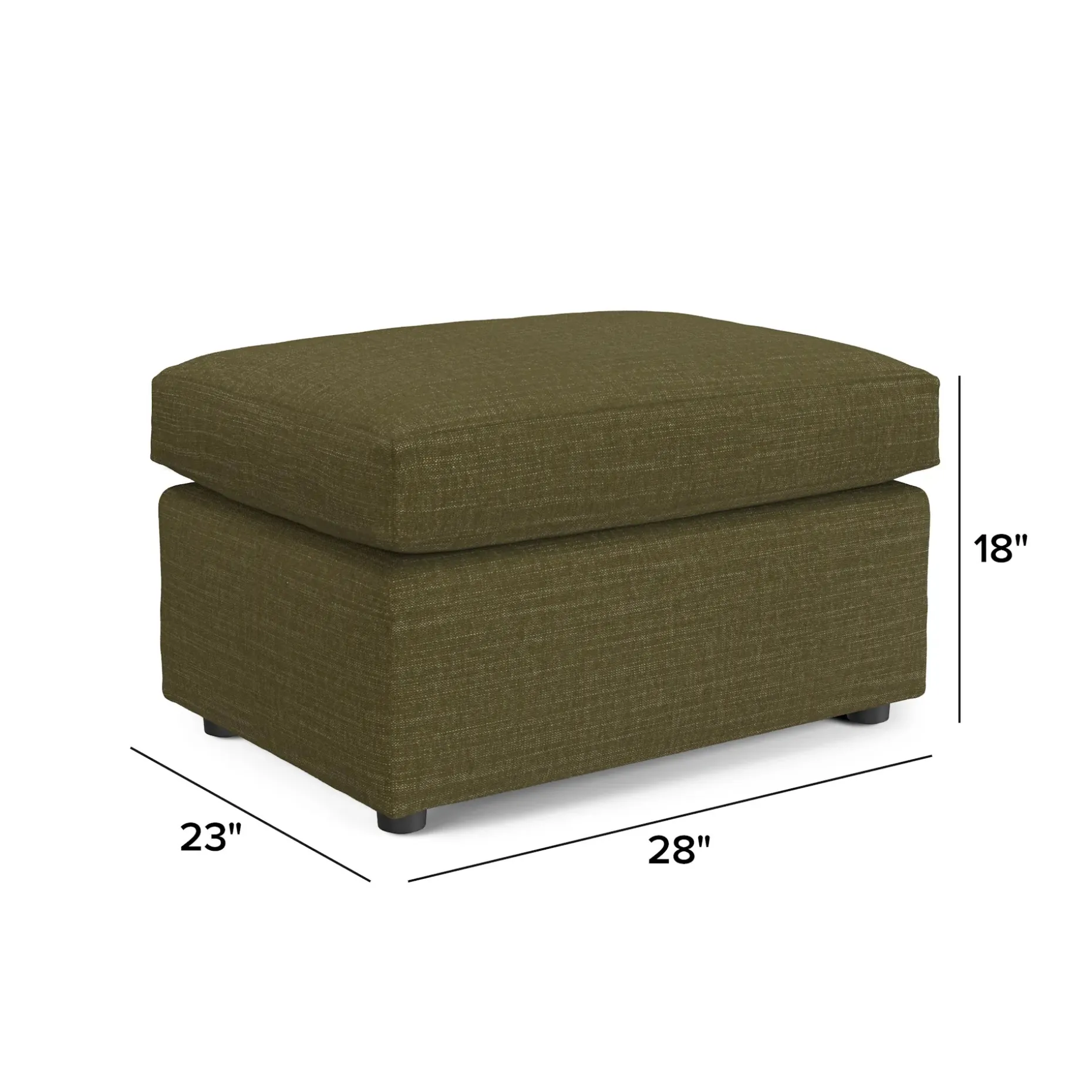 Landry 28" Ottoman - Napa Moss