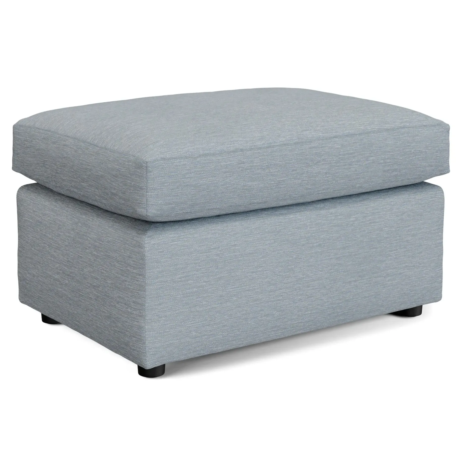 Landry 28" Ottoman - Silver Light Blue
