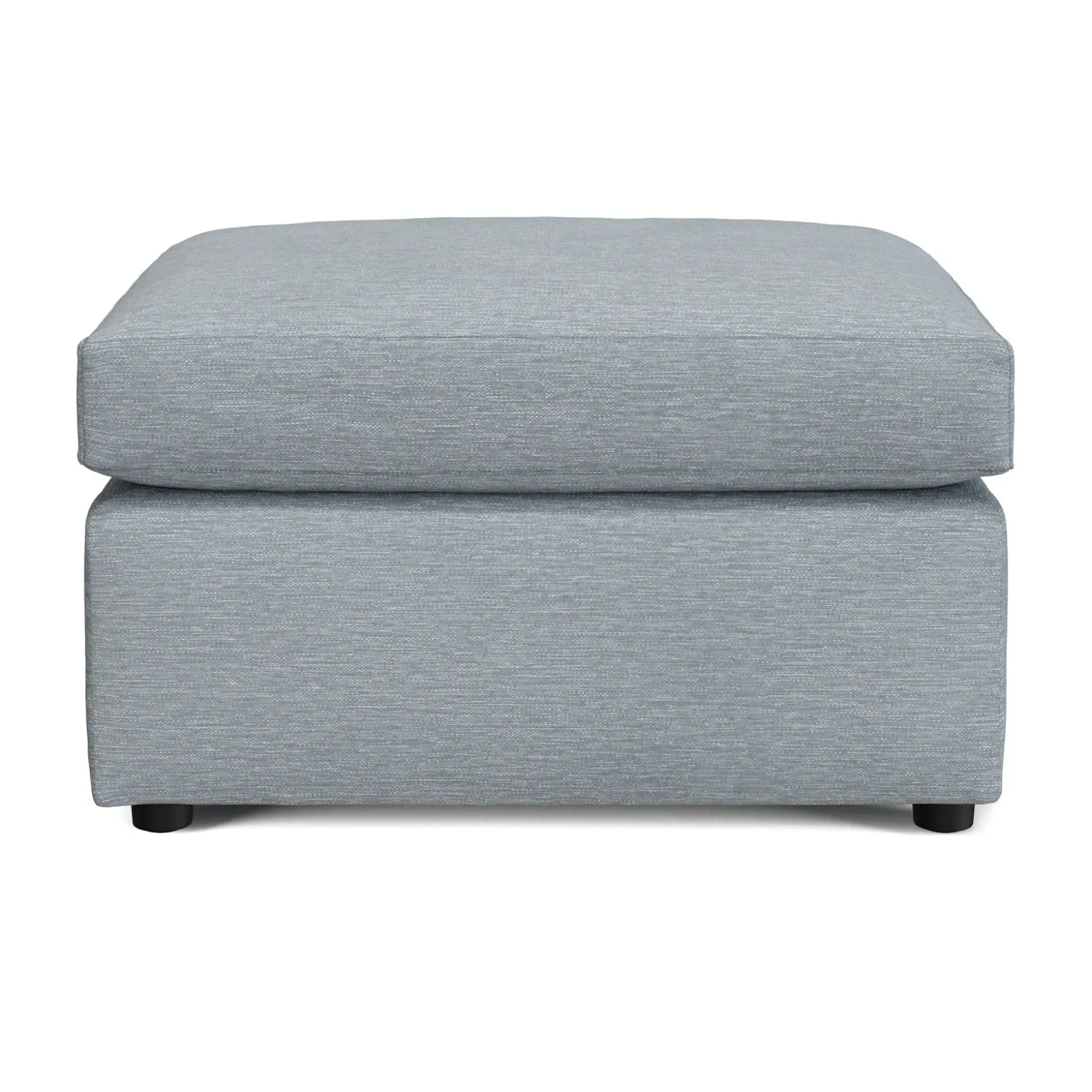 Landry 28" Ottoman - Silver Light Blue