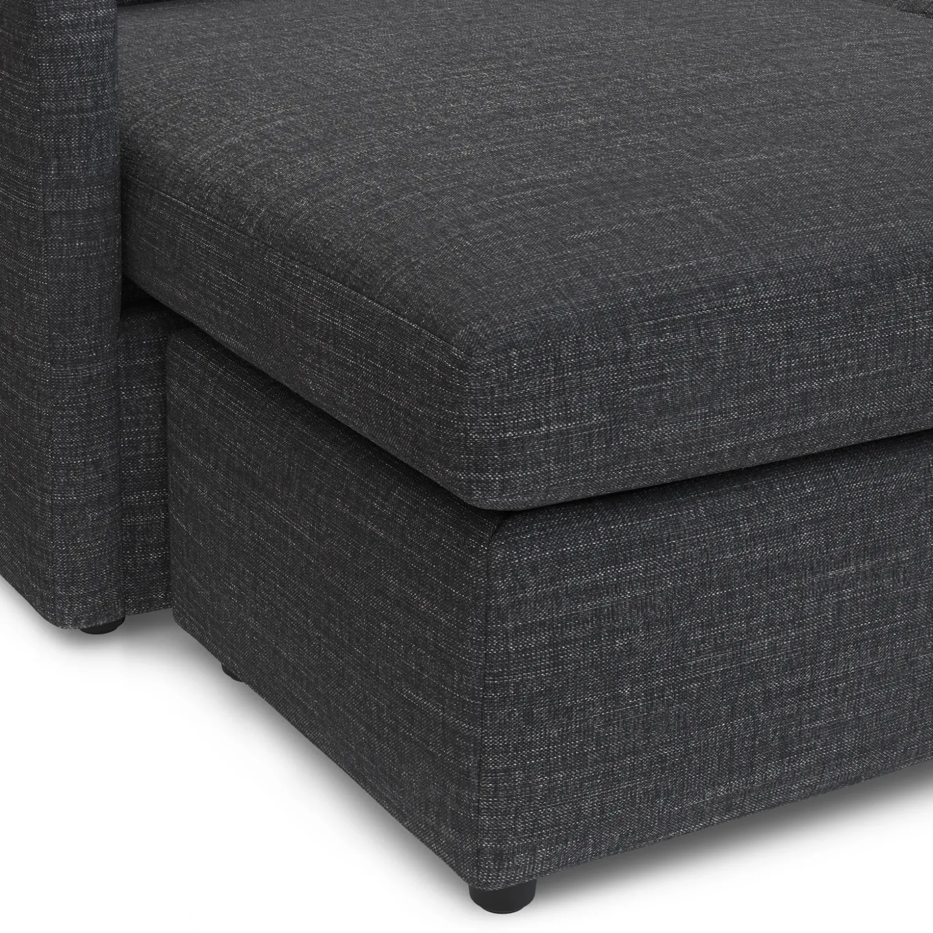 Landry 84.5" Reversible Storage Sectional - Napa Charcoal