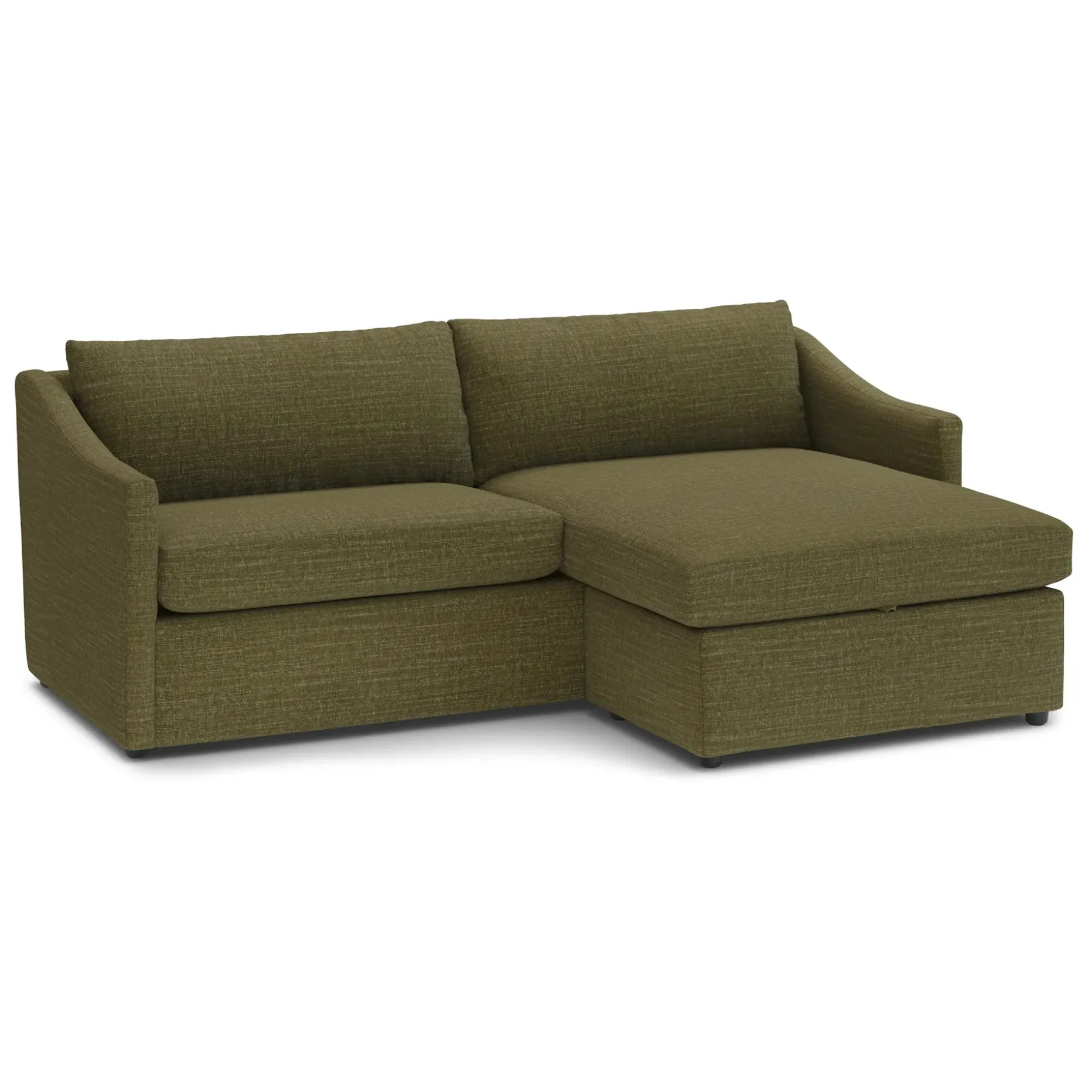 Landry 84.5" Reversible Storage Sectional - Napa Moss
