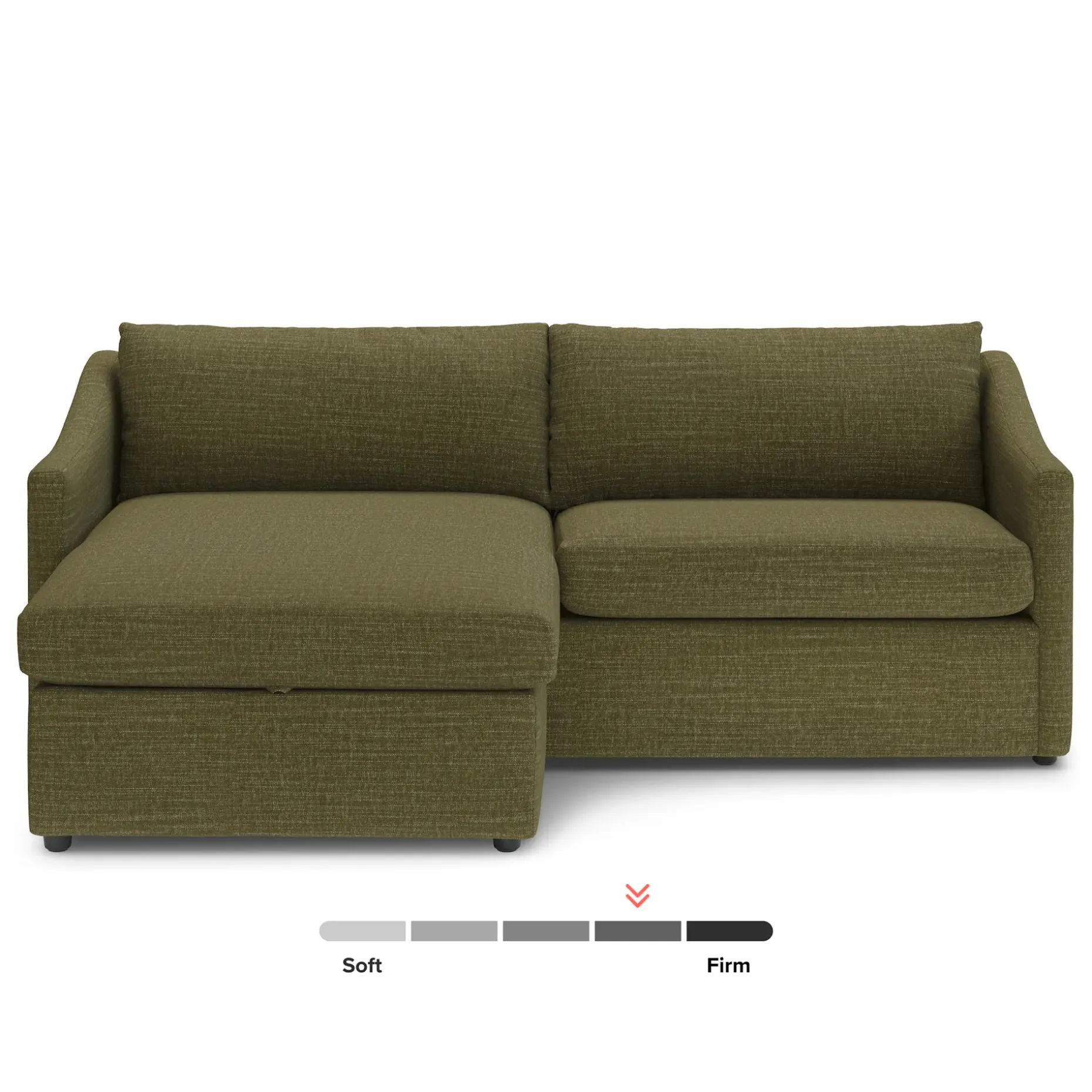 Landry 84.5" Reversible Storage Sectional - Napa Moss