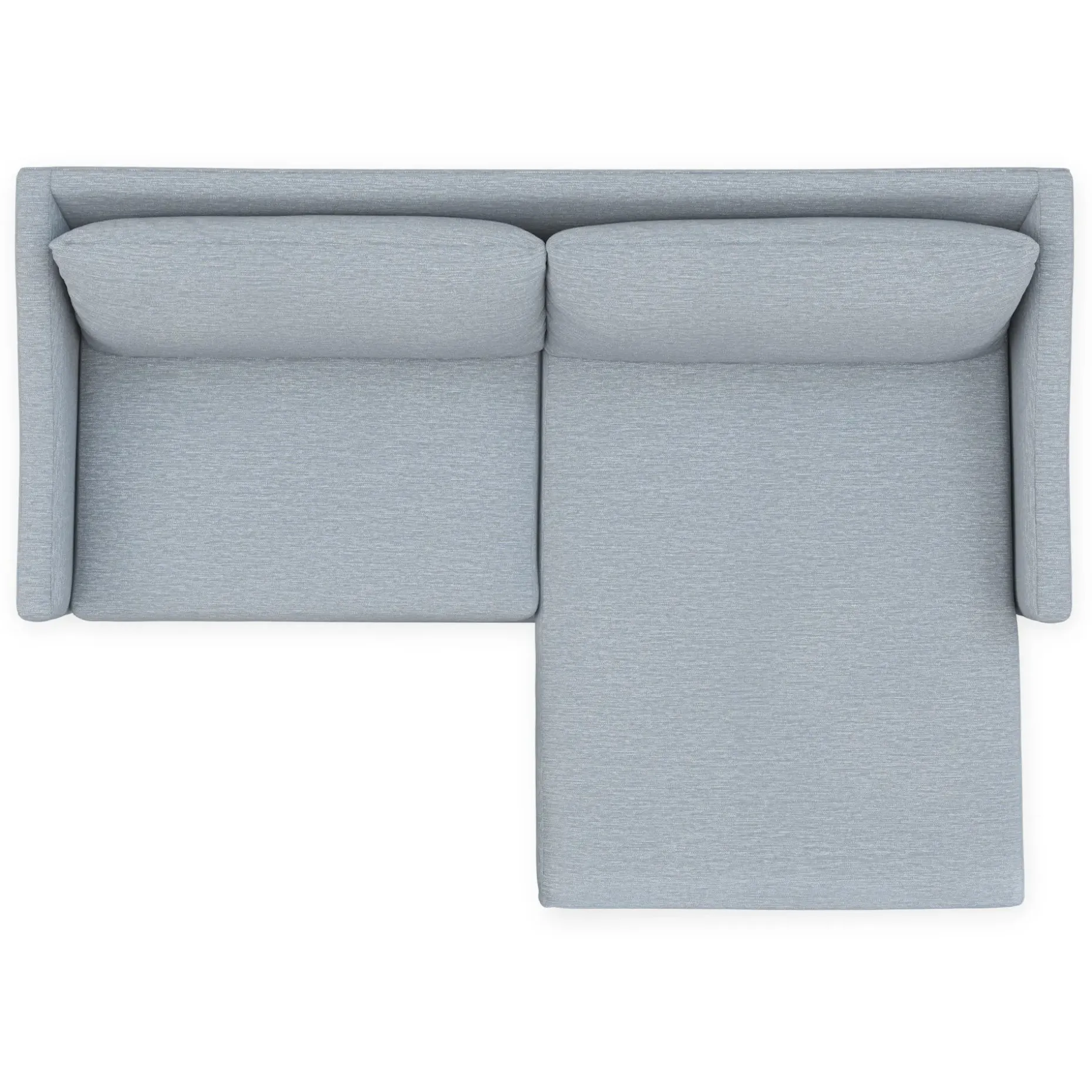 Landry 84.5" Reversible Storage Sectional - Silver Light Blue