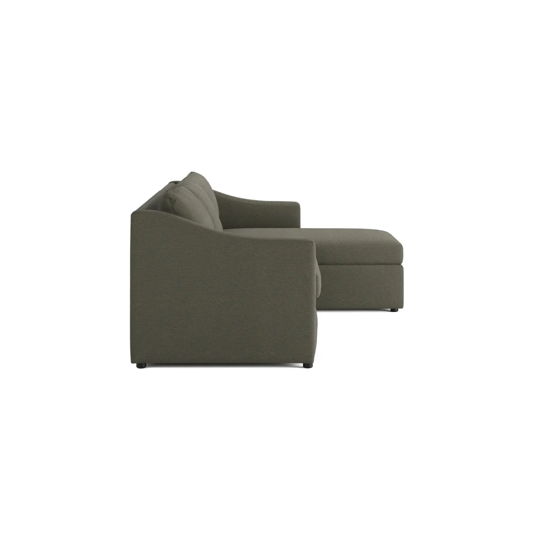 Landry 109" Right Storage Sleeper Sectional - Silver Moss
