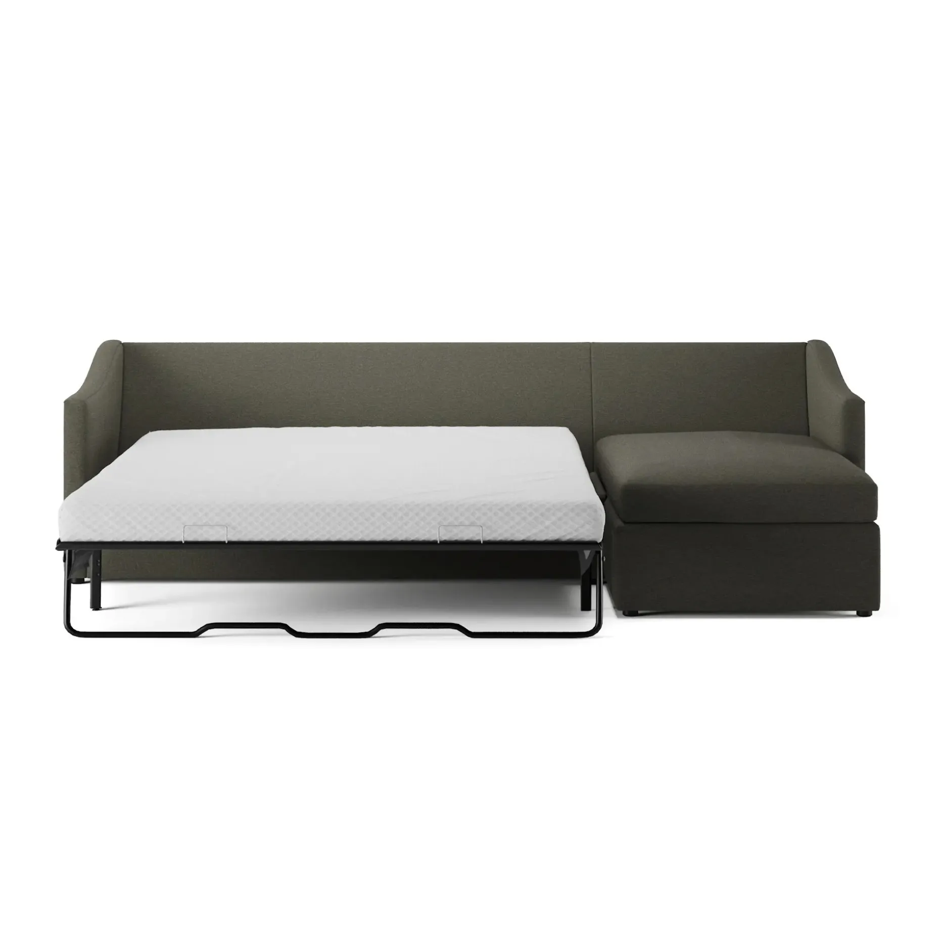 Landry 109" Right Storage Sleeper Sectional - Silver Moss