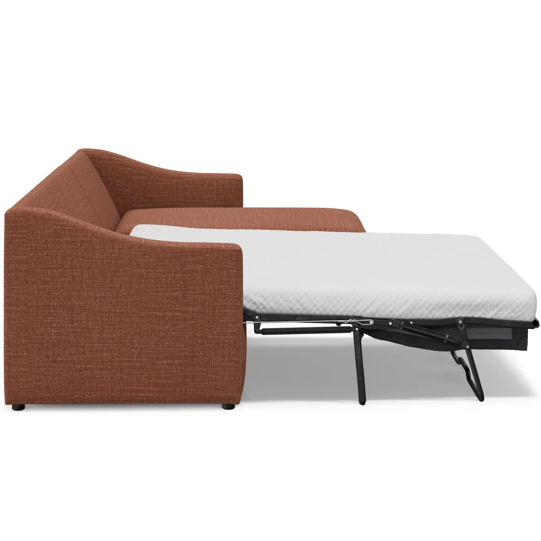 Landry 109" Right Storage Sleeper Sectional - Napa Rust