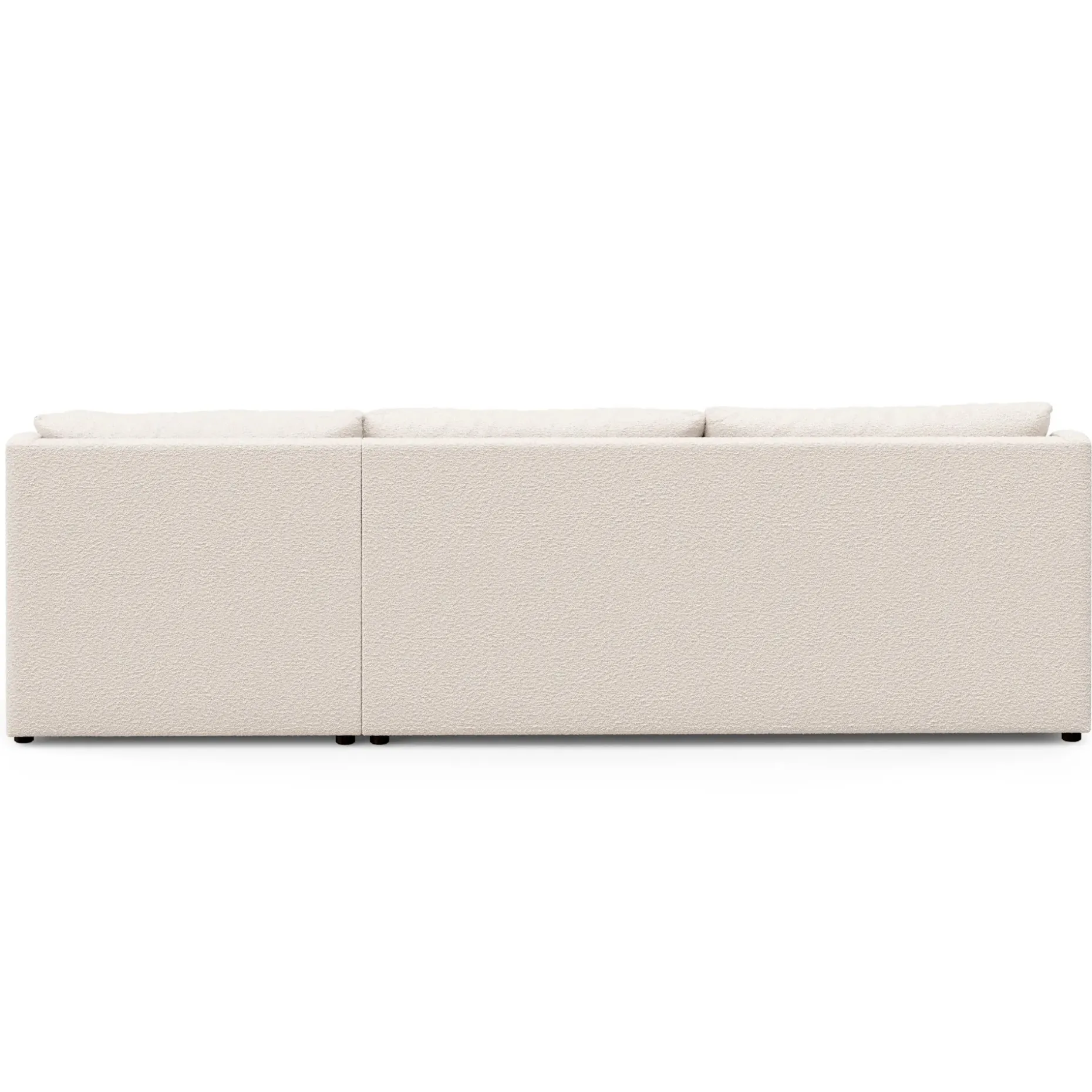 Landry 109" Right Storage Sleeper Sectional - Ivory Wool Bouclé