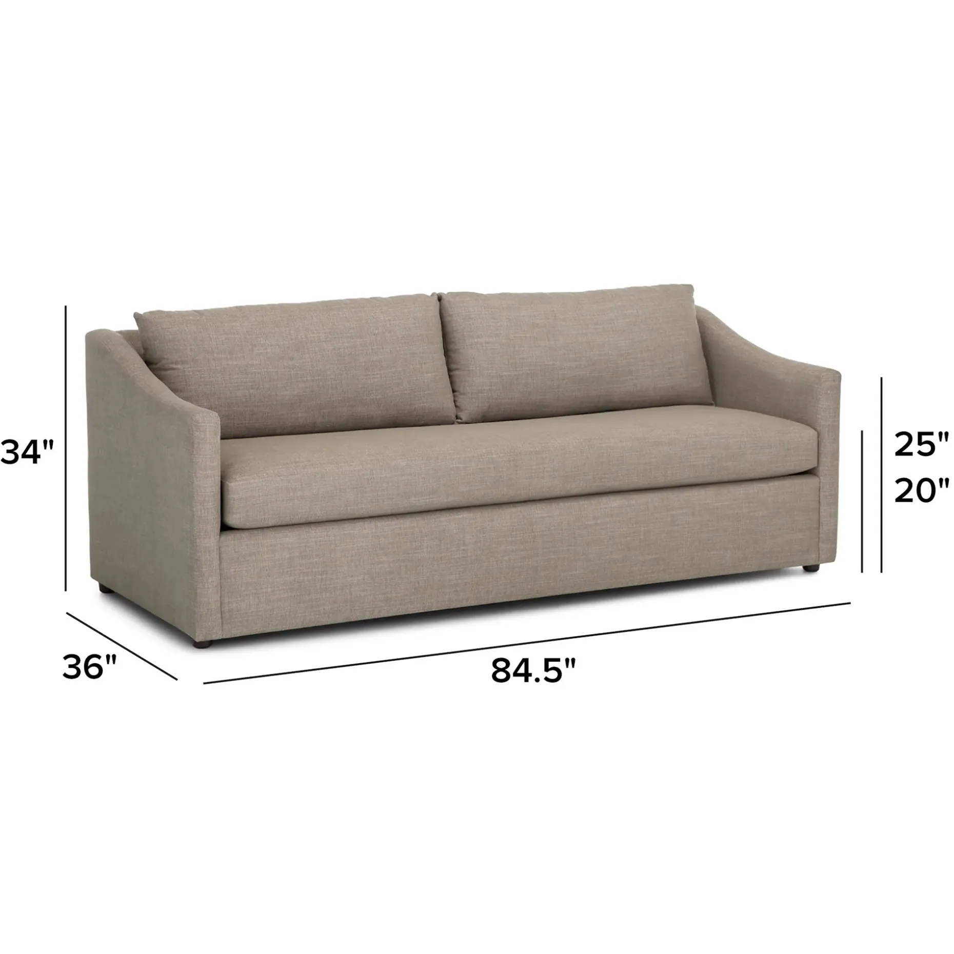 Landry 84.5" Sofa - Napa Taupe