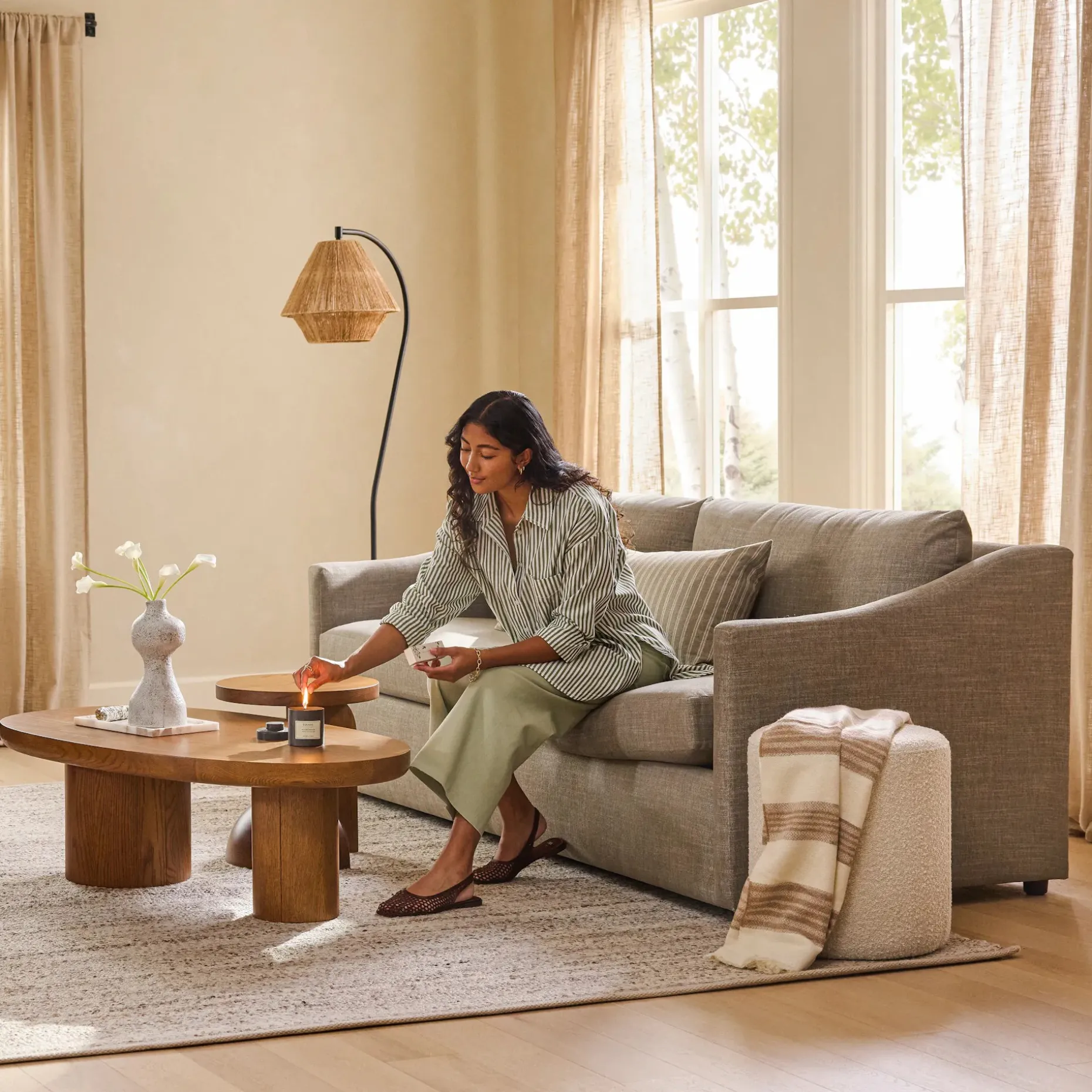 Landry 84.5" Sofa - Napa Taupe