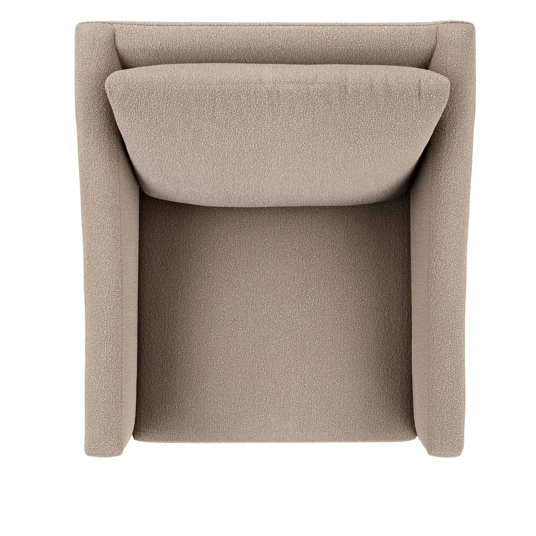 Landry 32.25" Swivel Lounge Chair - Sandstone Wool Bouclé