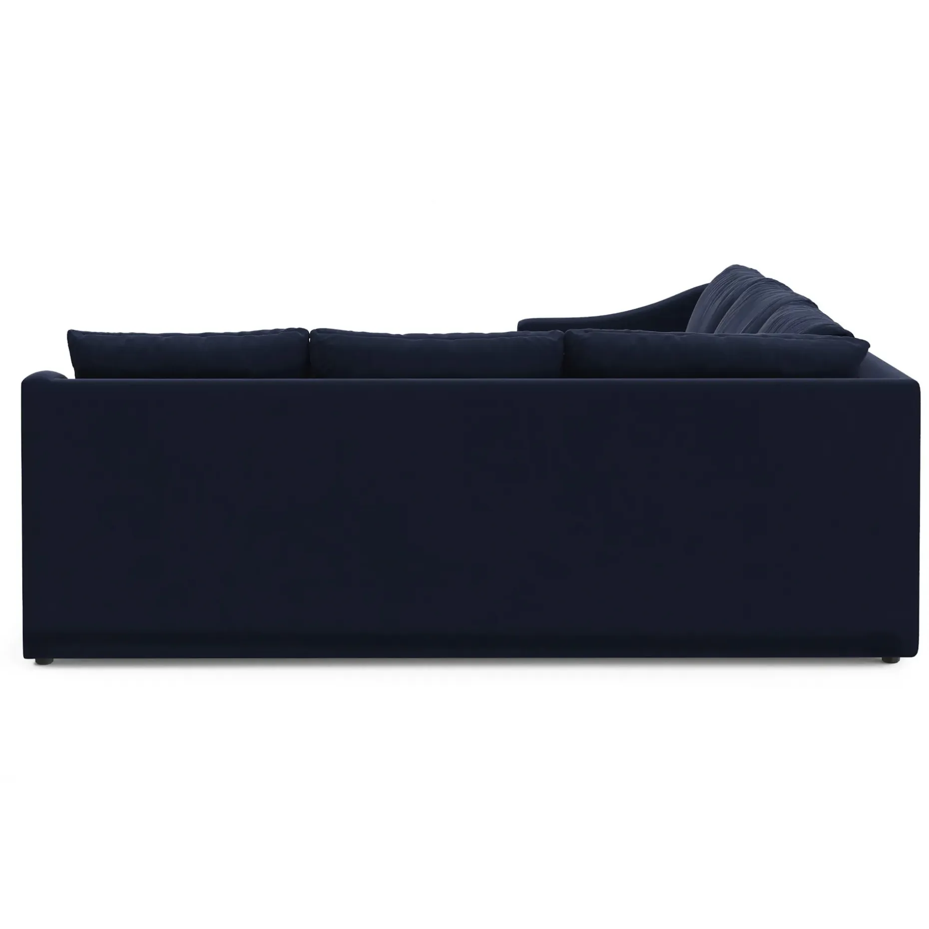 Landry 91" Velvet Corner Sectional - Hale Ink