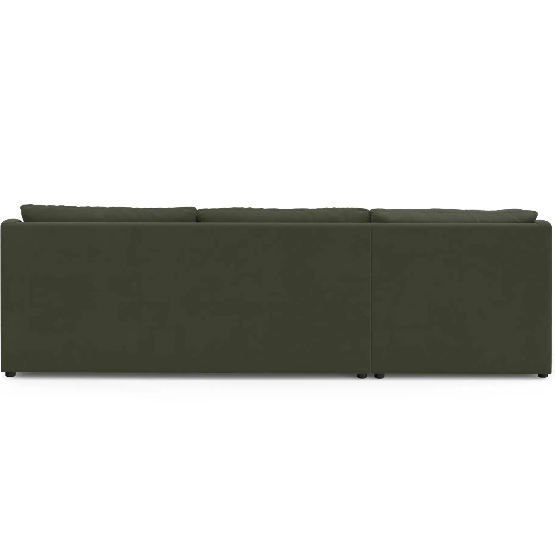 Landry 109" Velvet Left Storage Sleeper Sectional - Hale Fir Green