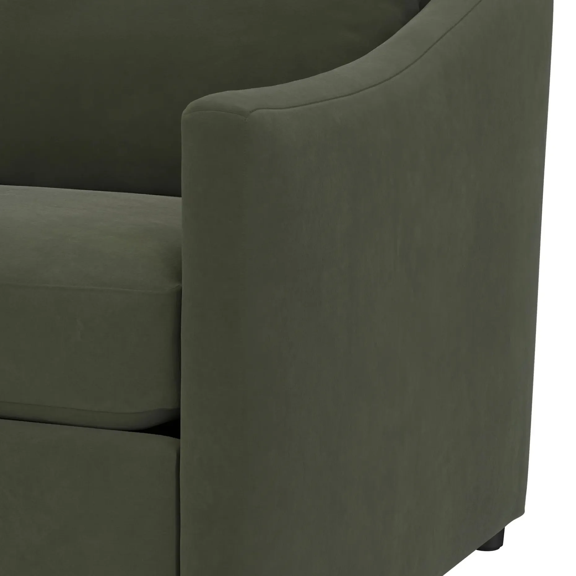 Landry 109" Velvet Left Storage Sleeper Sectional - Hale Fir Green