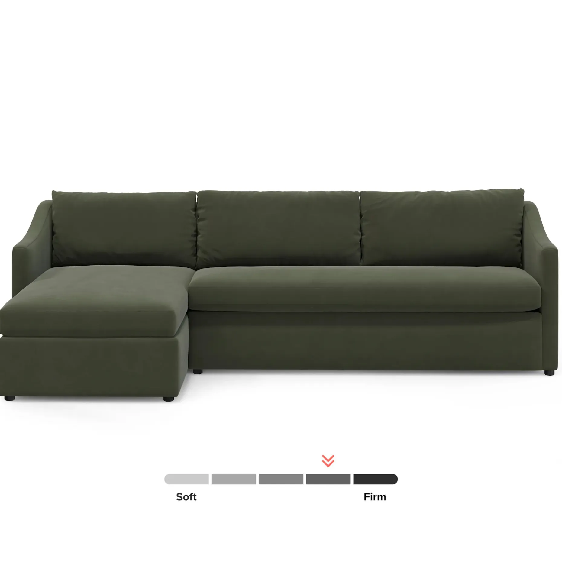 Landry 109" Velvet Left Storage Sleeper Sectional - Hale Fir Green