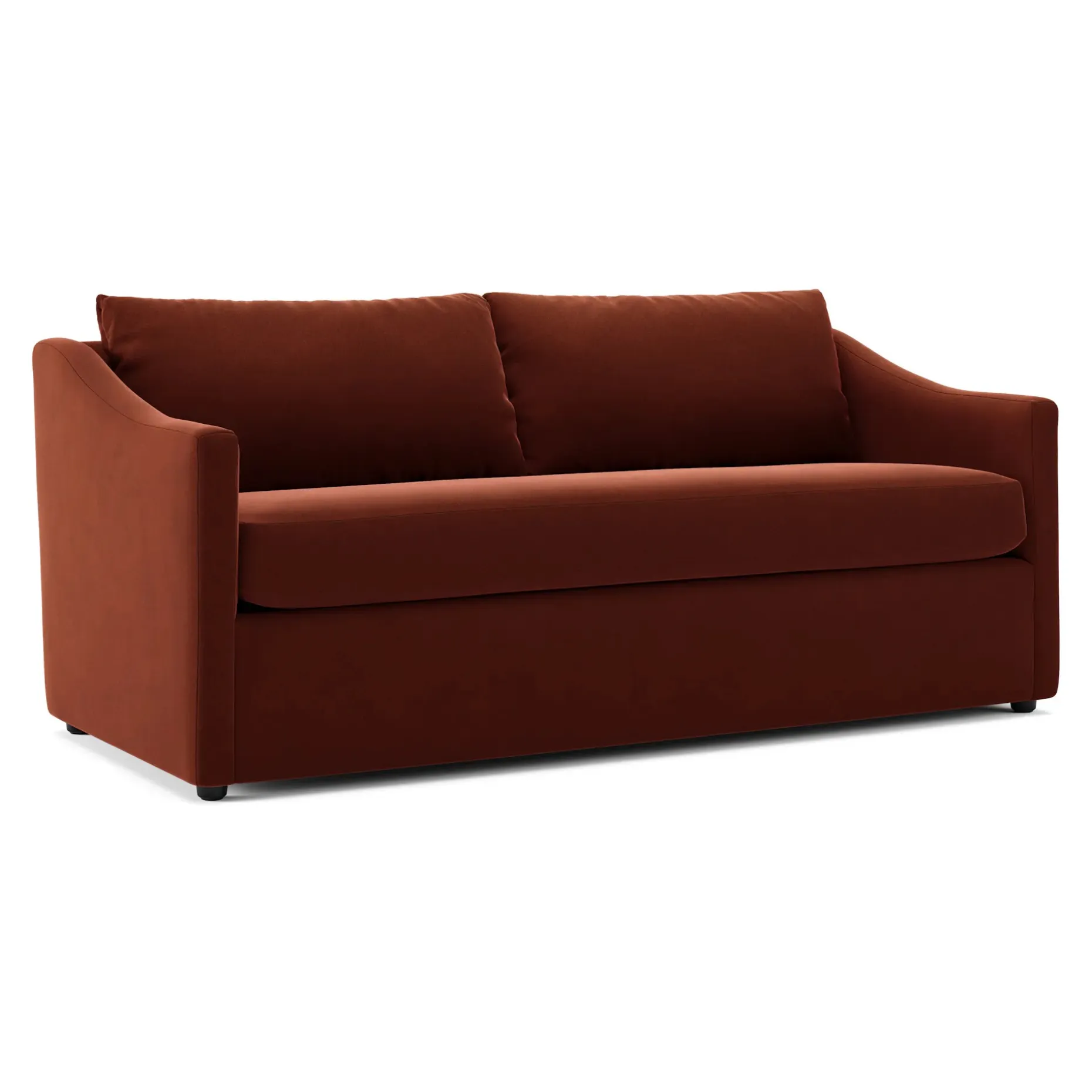 Landry 72" Velvet Loveseat - Hale Rust