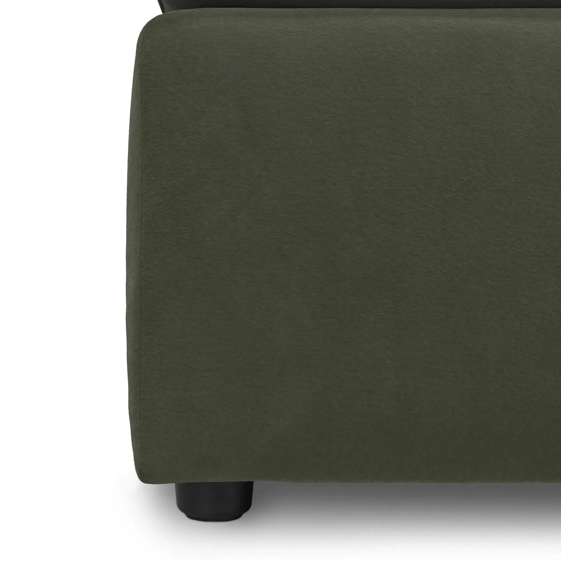 Landry 28" Velvet Ottoman - Hale Fir Green