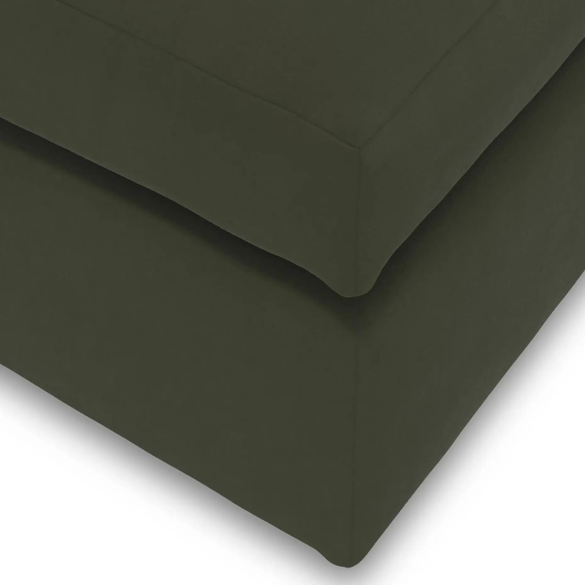 Landry 28" Velvet Ottoman - Hale Fir Green