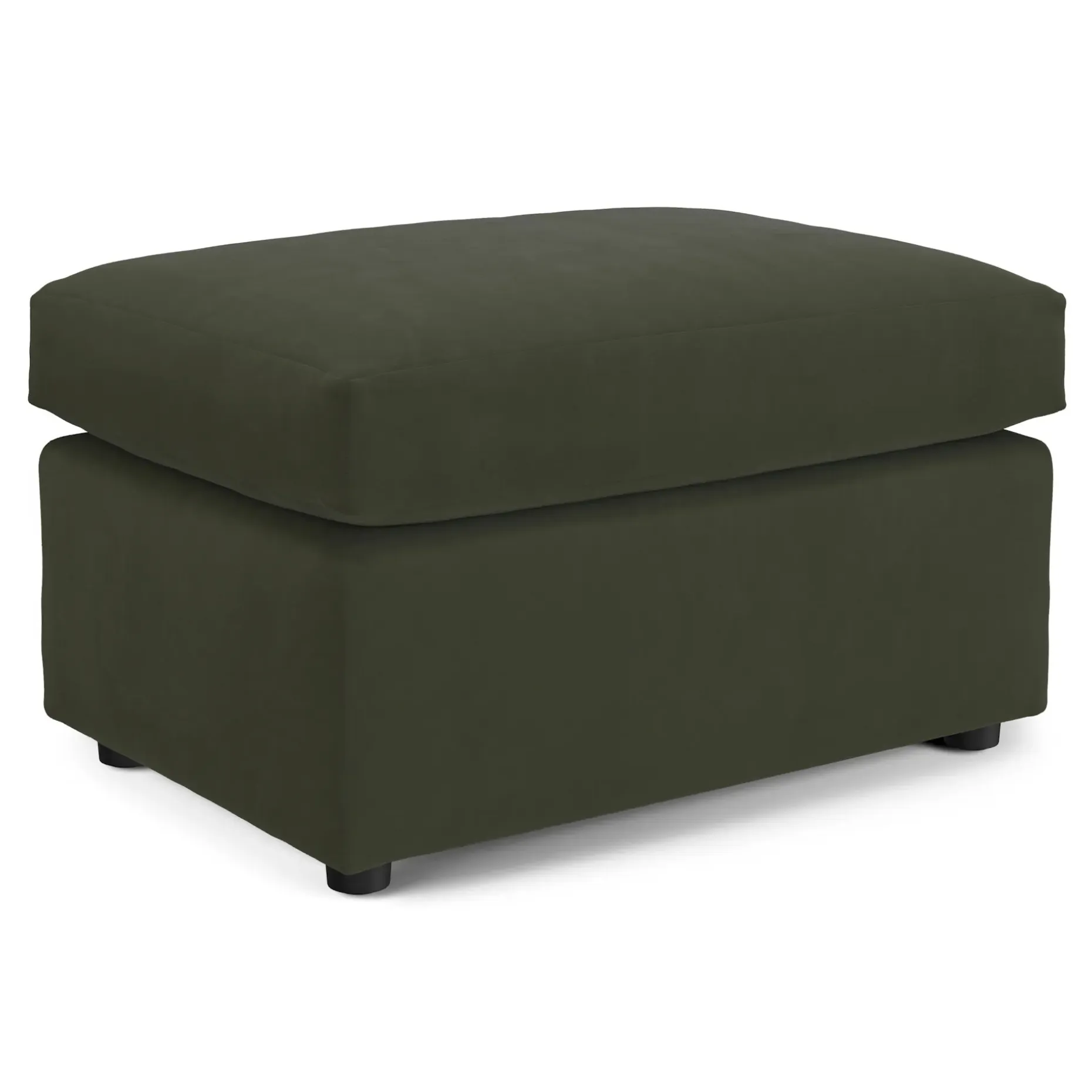 Landry 28" Velvet Ottoman - Hale Fir Green